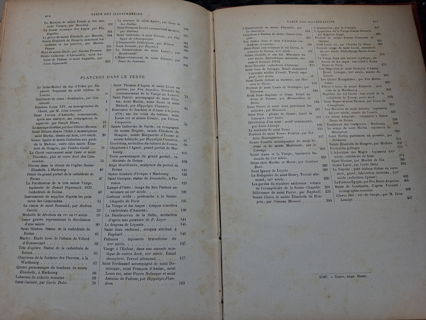 Les Saints par les grands Maitres Charles Ponsonailhe 1ere serie in-4° Ancien livre vintage catholique