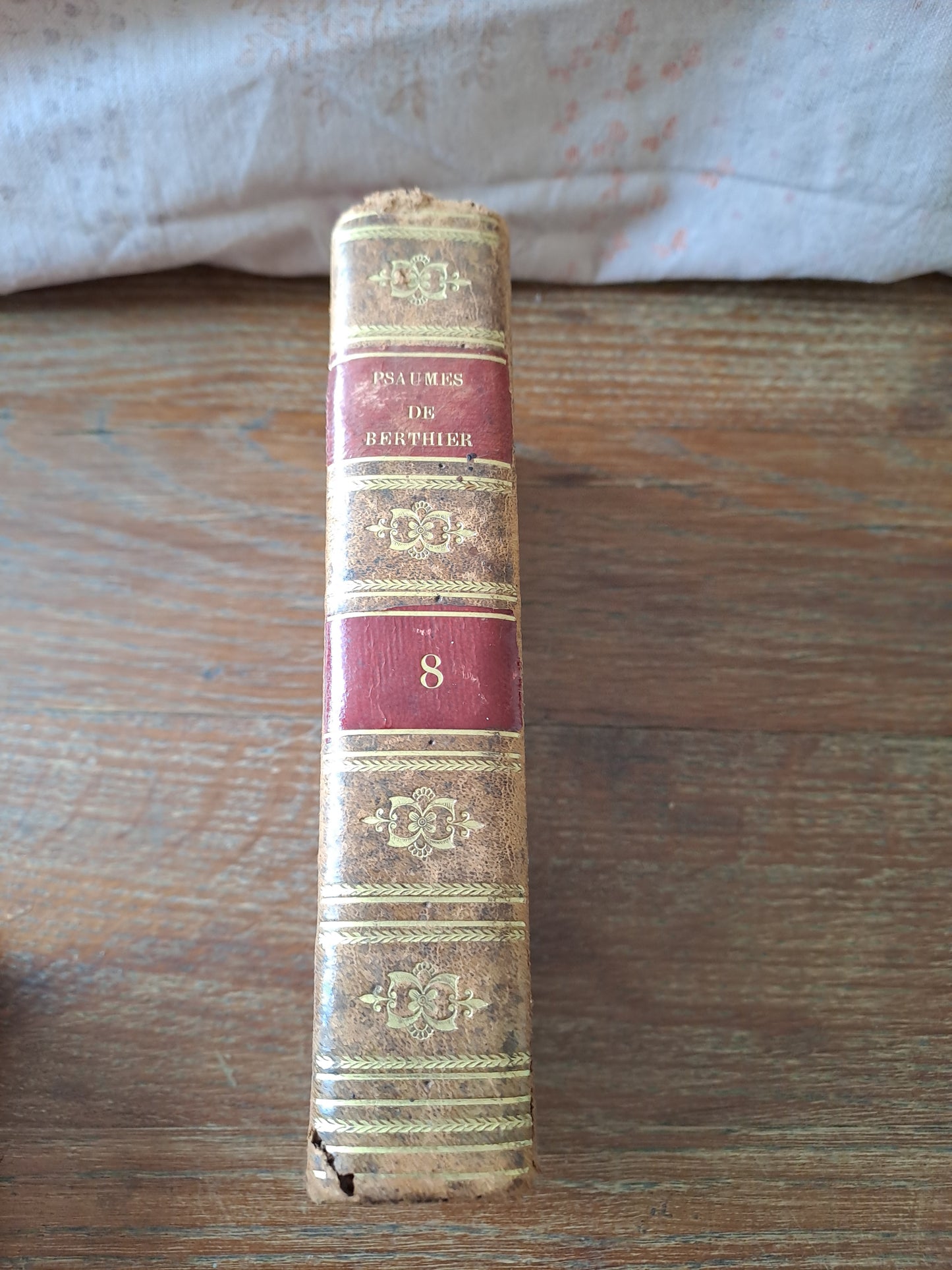 Les psaumes traduits par Berthier. T8.1807. Ancien livre vintage catholique.