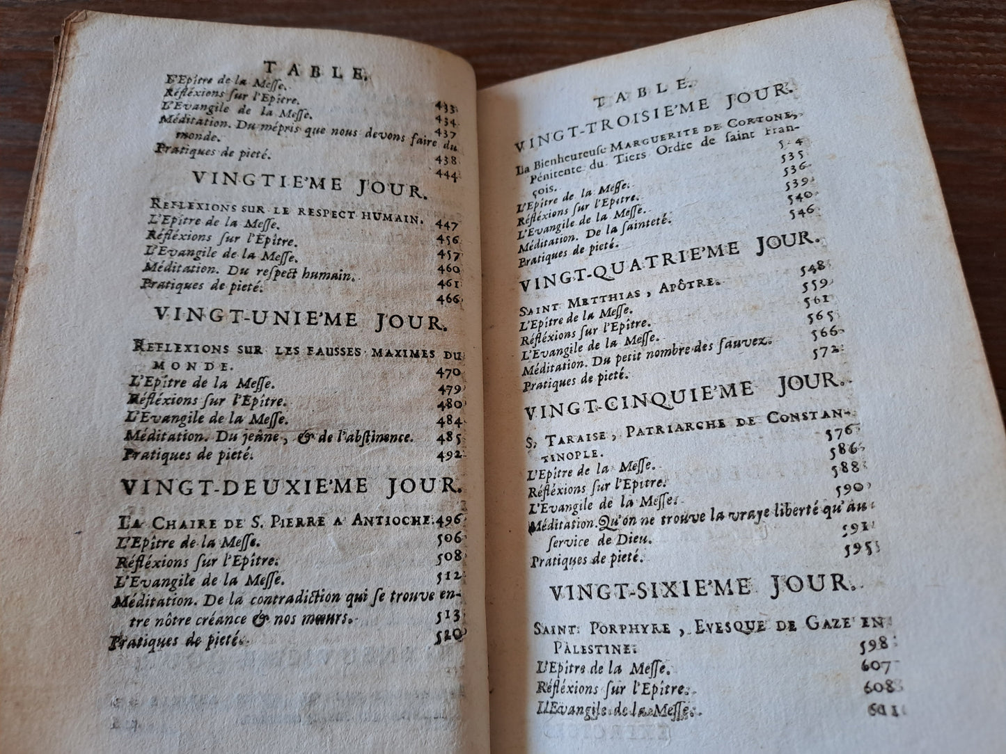 Année chretienne. Février. Exercices de piété pour tous les jours. 1713.