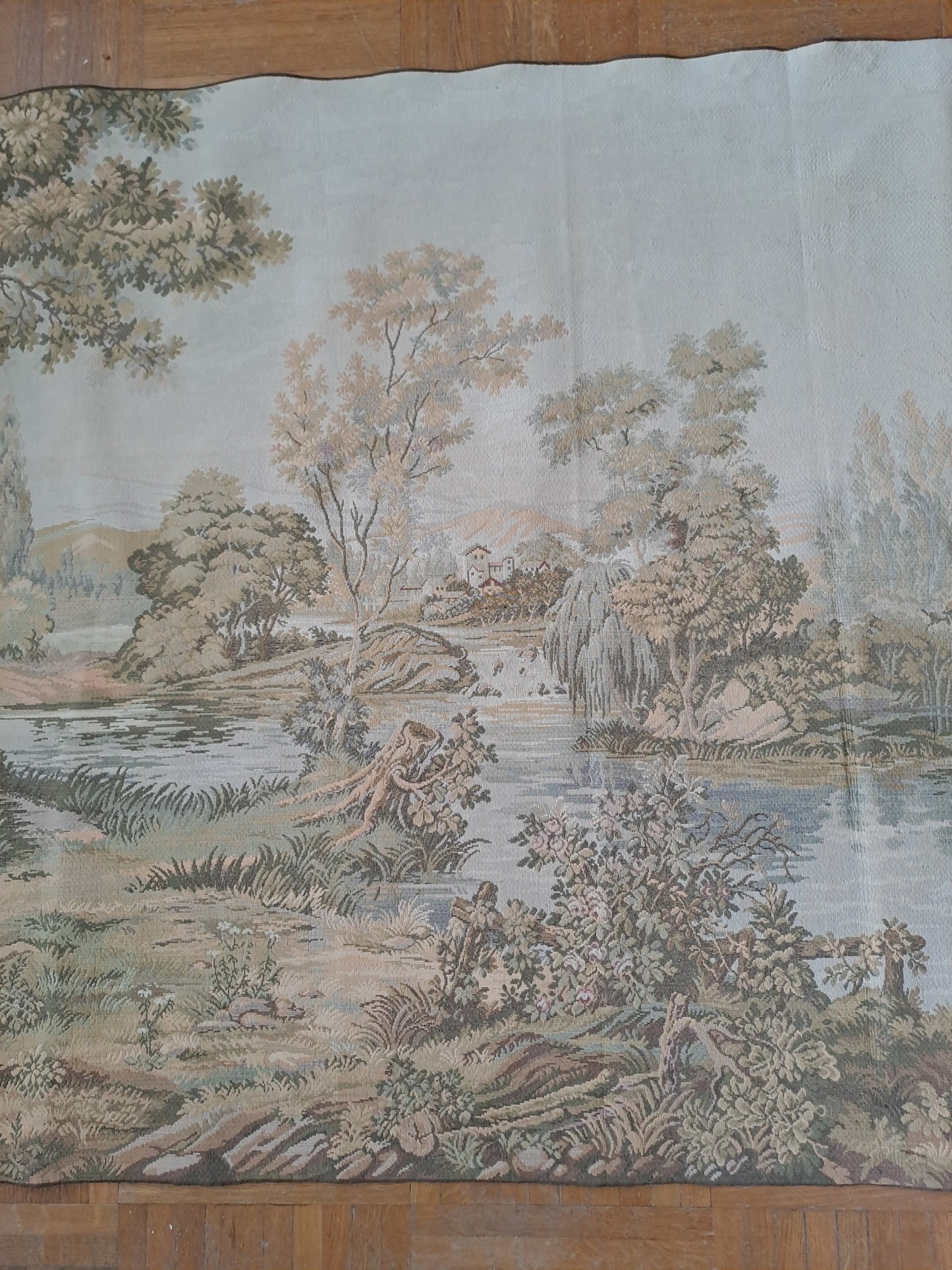 Tapisserie Murale Française. Paysage Romantique.