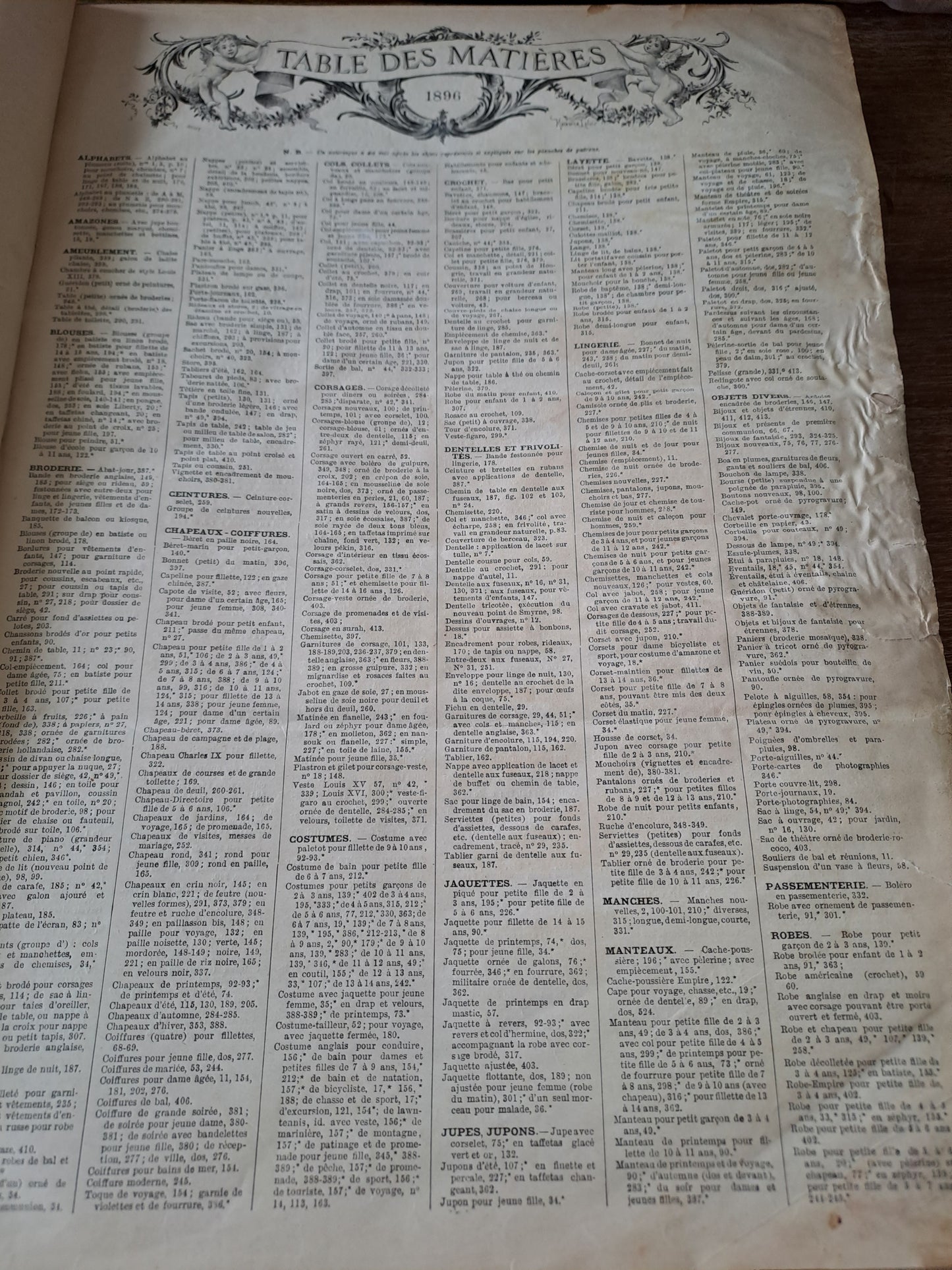 Revues "la mode illustré " 1896.