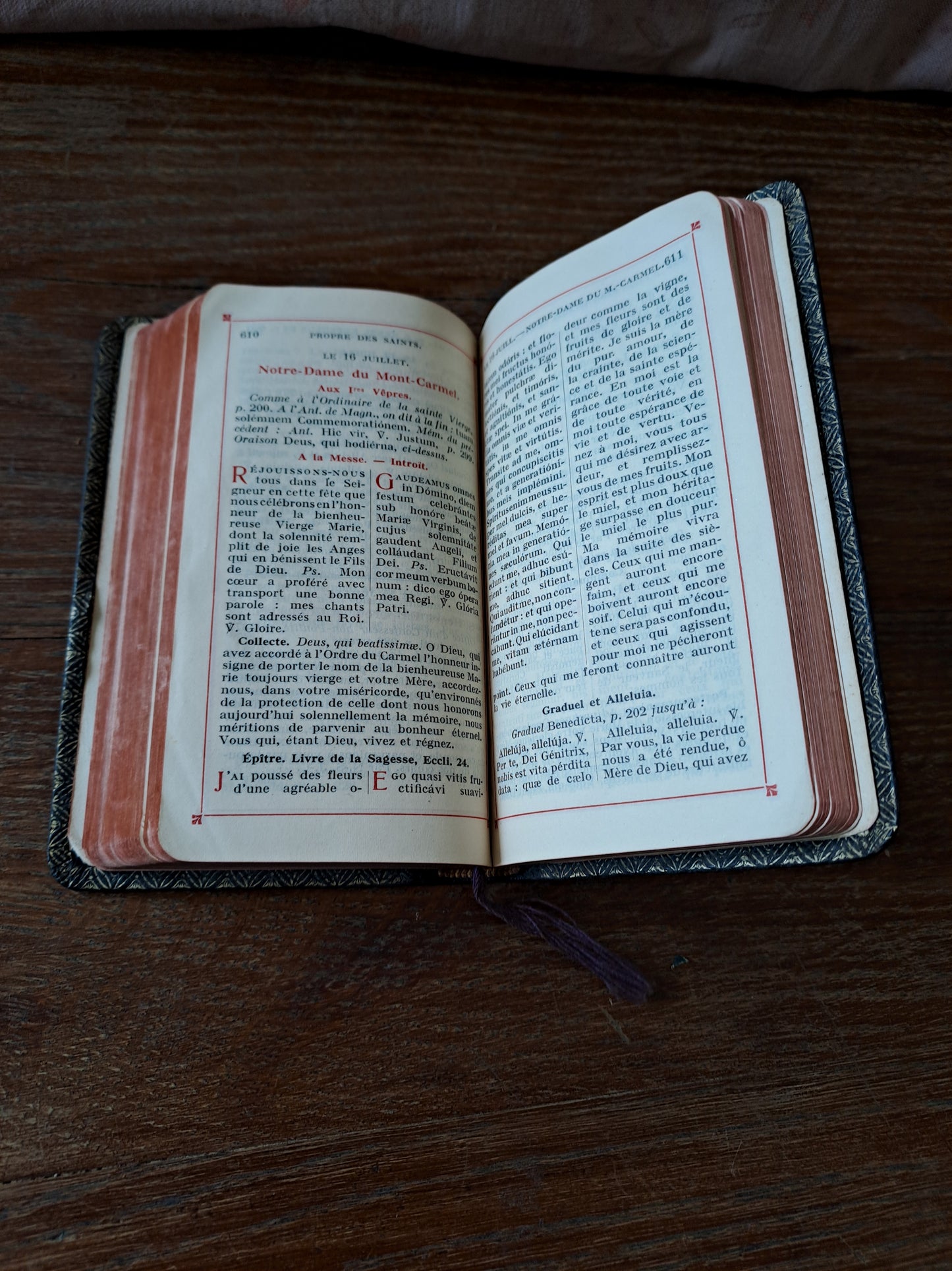 Missel vespéral des quatres saisons. Ete. Ancien livre de prières catholique.