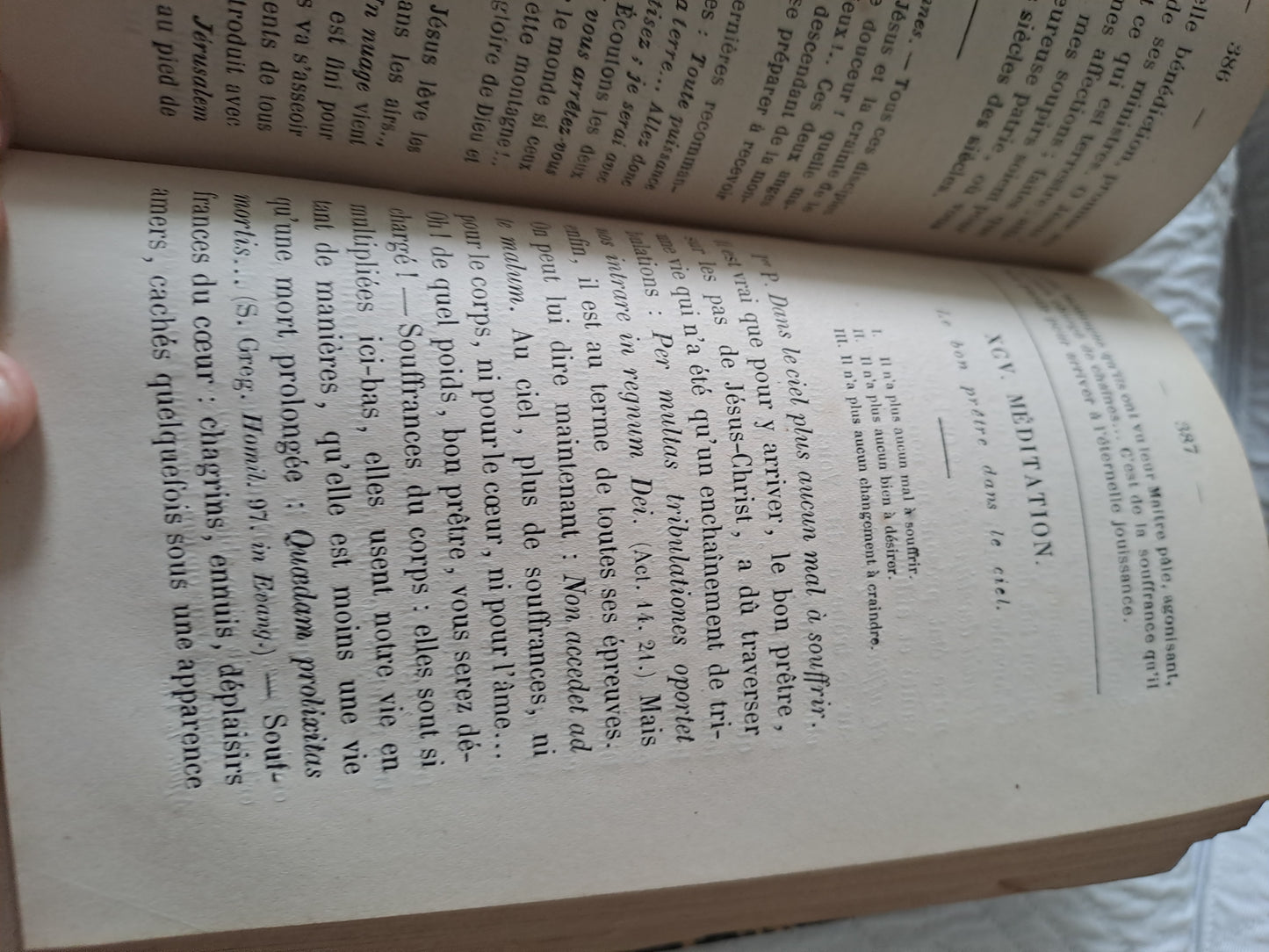 Nouveau cours de médiations sacerdotales. Par Chaignon. T3.  1871. Ancien livre vintage catholique.