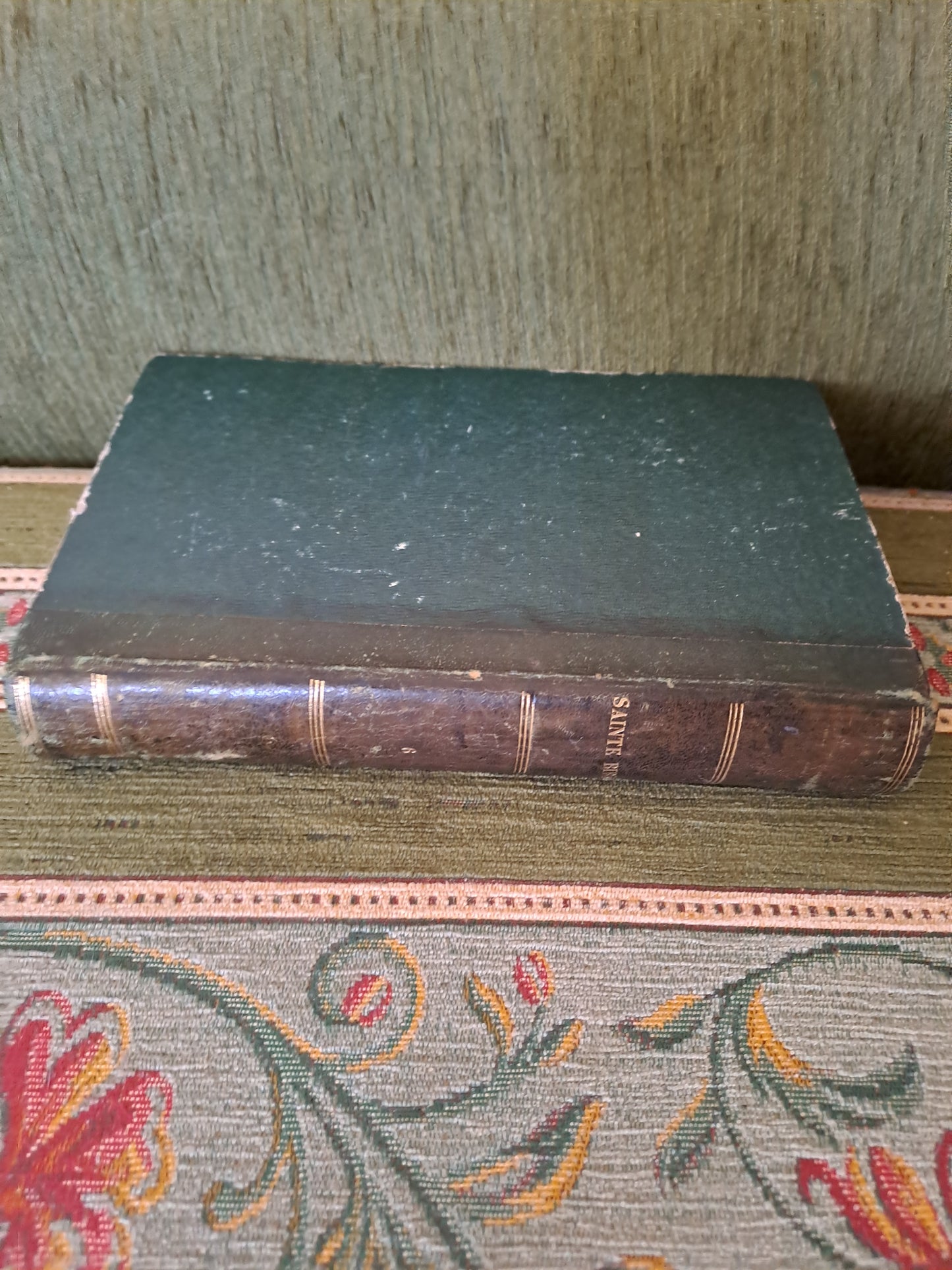 Bible par Révérend Père De Carrière commentaire de Menochius. 1854.