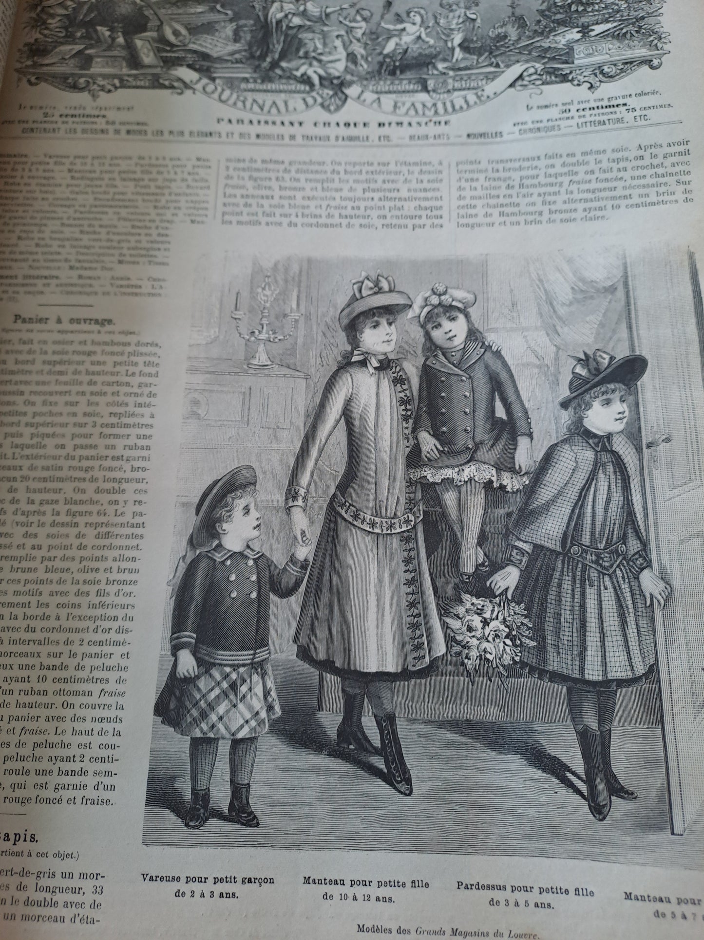 Revues " La mode illustré " journal de la famille. Pour l'année 1890. 31eme année. Ancien livre vintage.