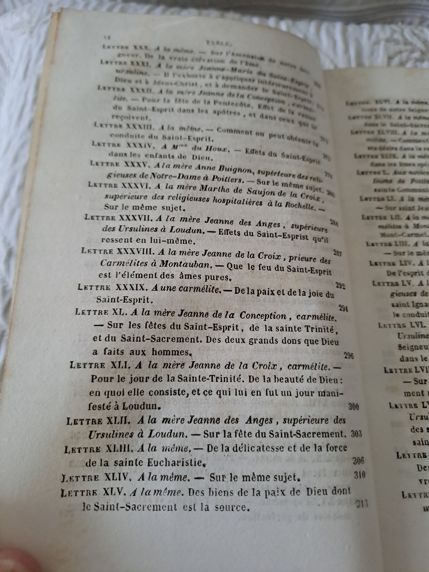 Livre. Lettres spirituelles Tome 2. Par le Révérend Père J.  J. Surin. 1843.