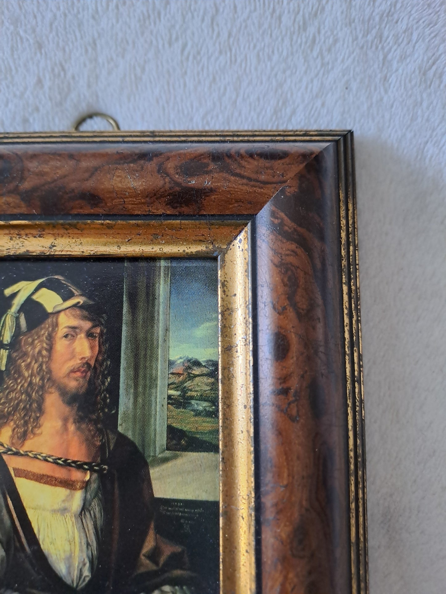 Cadre / tableau. Autoportrait aux gants. Dürer : 1471 - 1528.