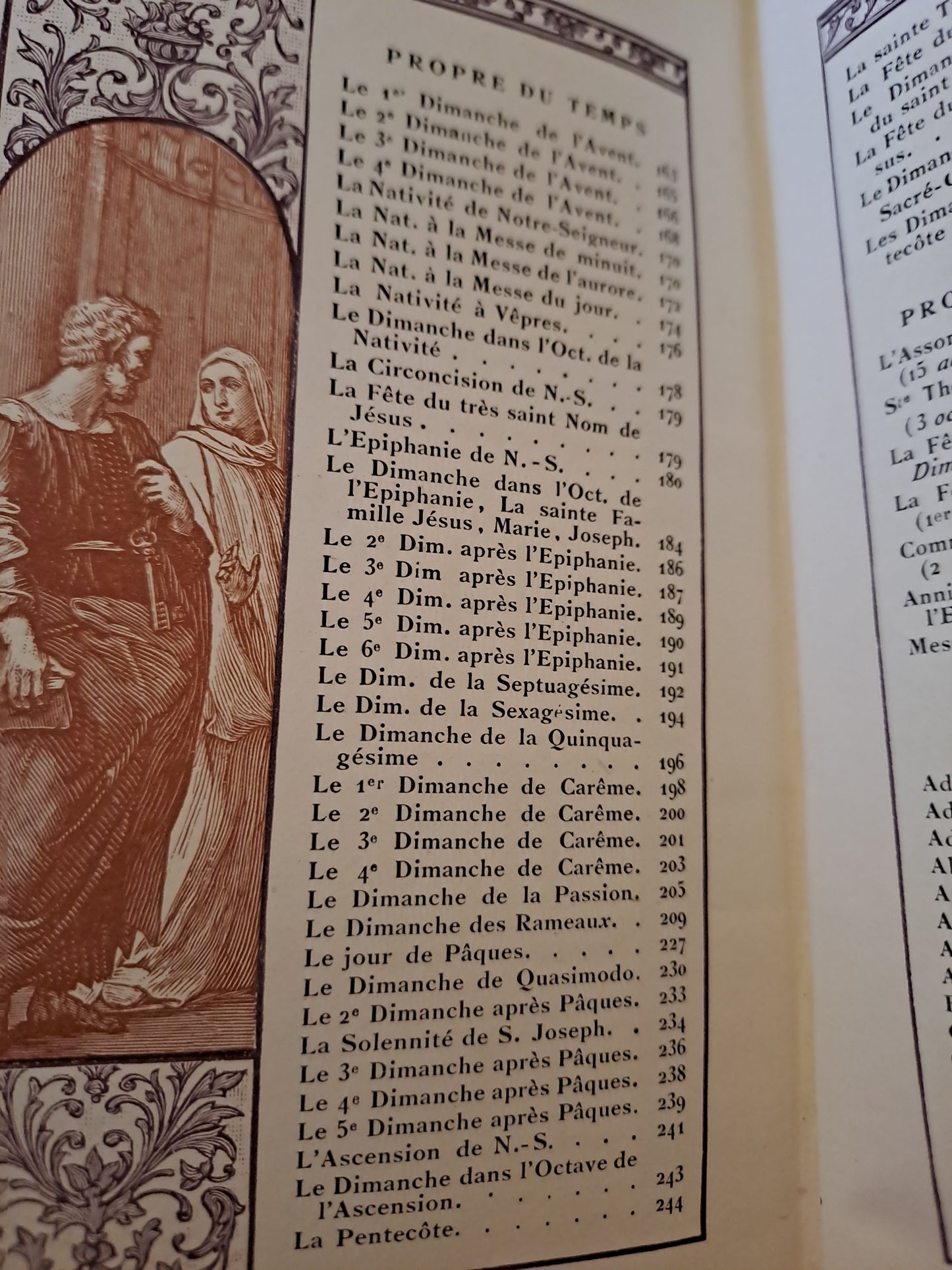 Missel romain contenant les offices de tous les dimanches et.....