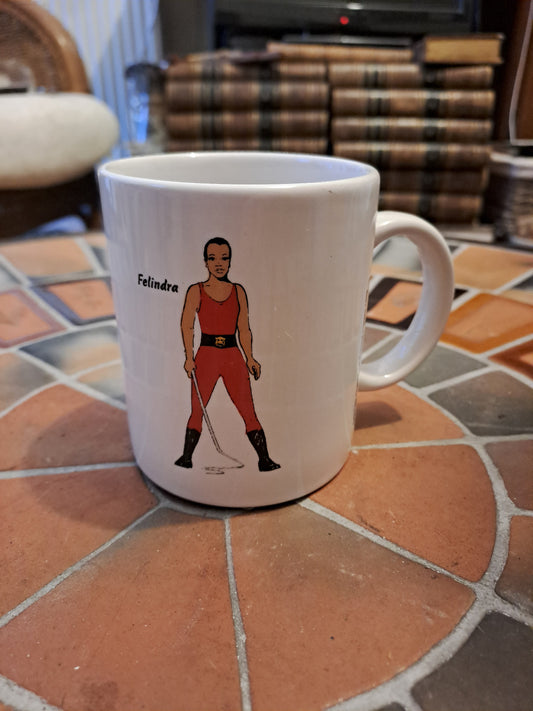 Tasse / mug. Les tresors de Fort-Boyard Felindra. Ancien decoration vintage.