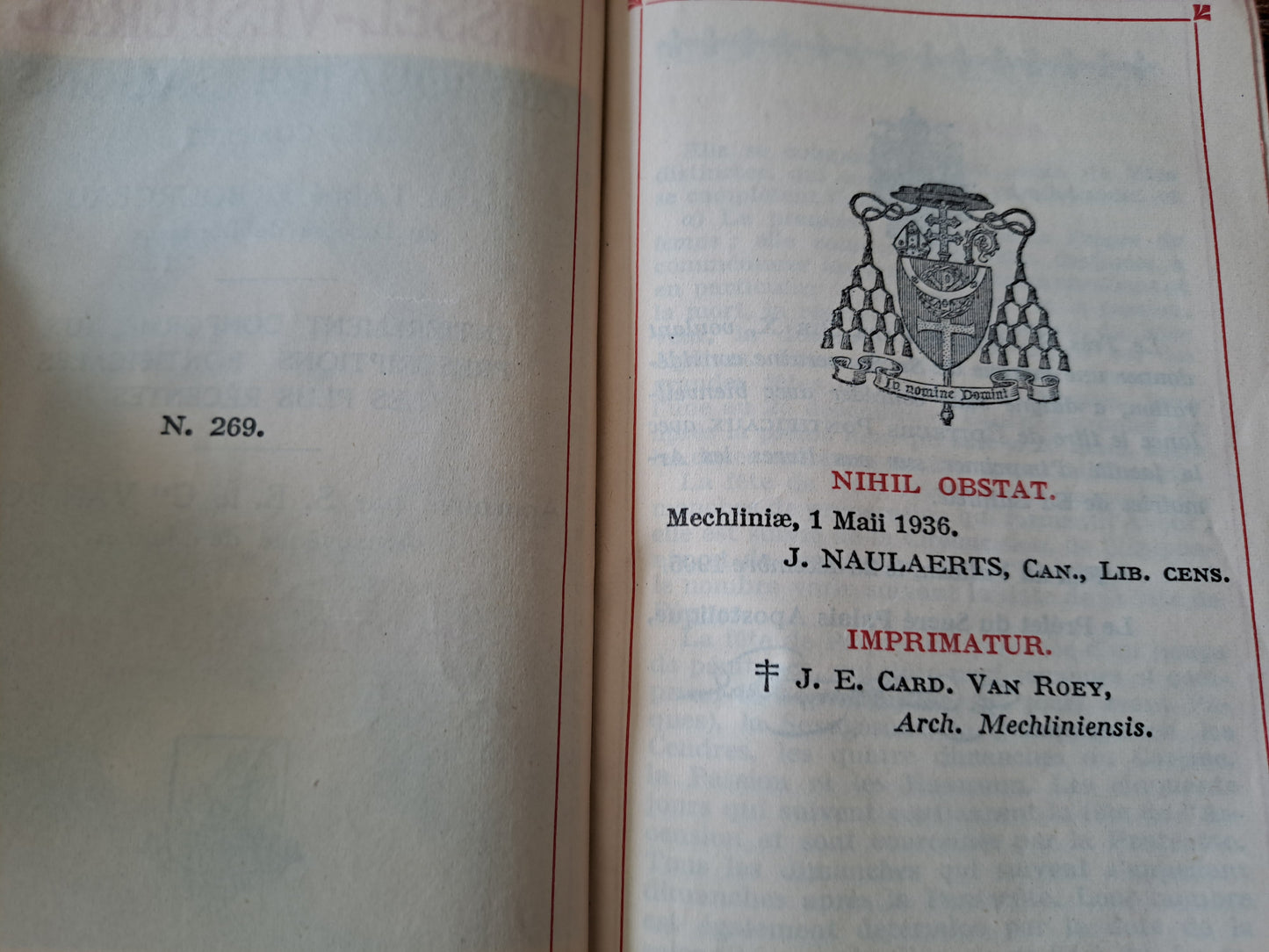 Missel vespéral des quatres saisons. Automne. Ancien livre de prières catholique vintage