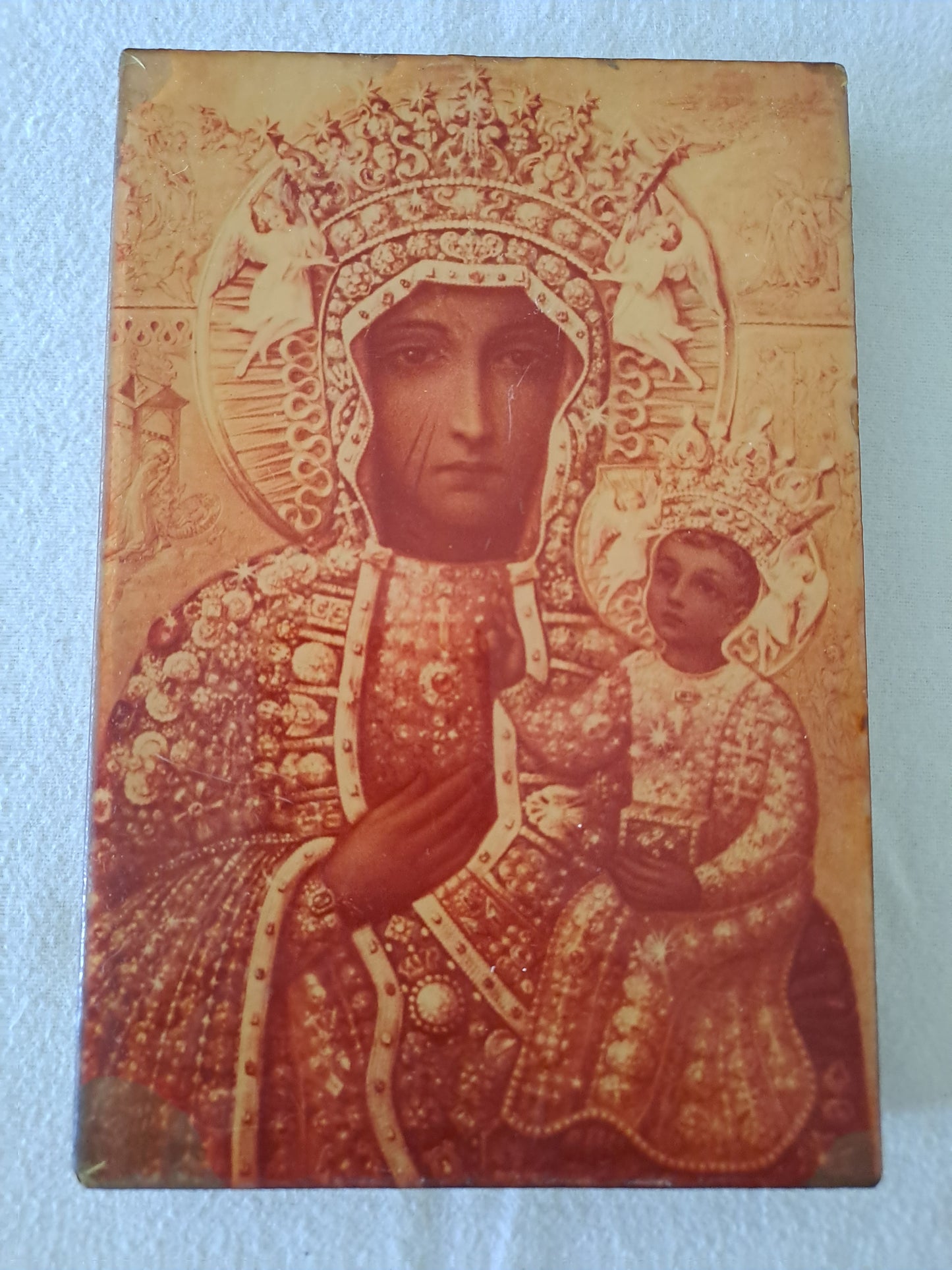 Icône Représentant Notre-Dame de częstochowa.