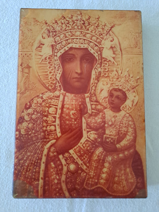 Icône Représentant Notre-Dame de częstochowa.