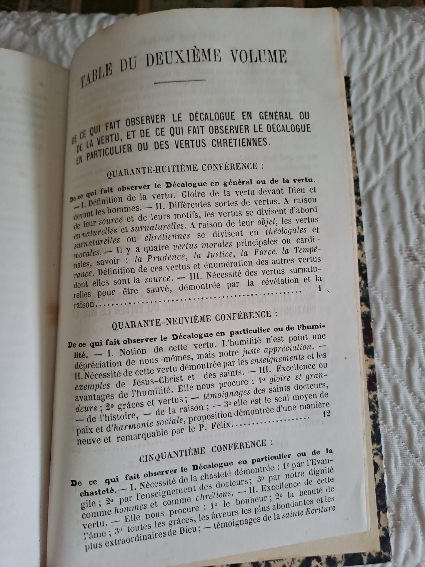 Cours et conférences sur la religion et les dogmes. Abbé Rua. T2. 1881. Ancien livre vintage catholique.