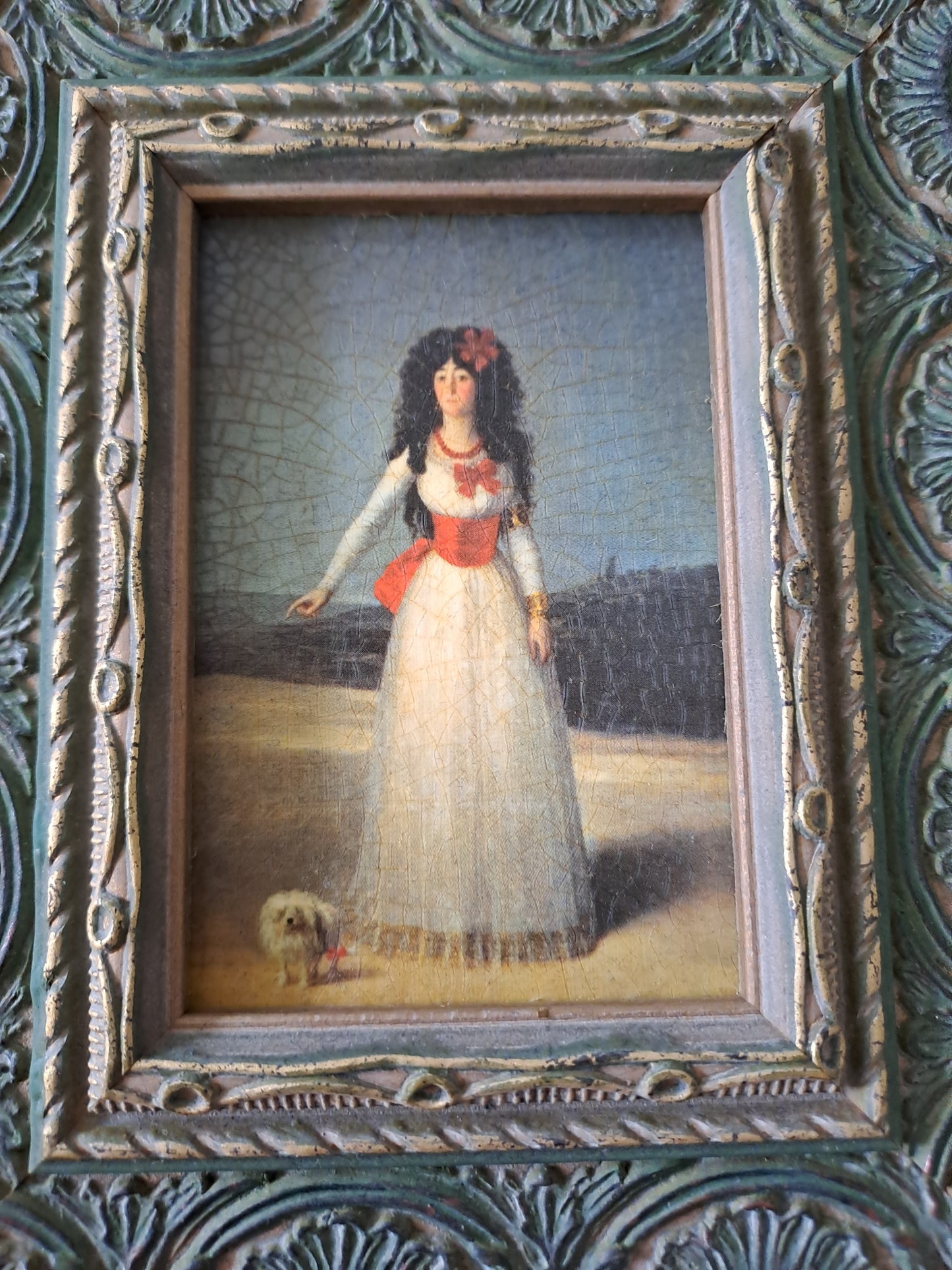 Cadre / tableau. La duchesse d'Albe. Goya : 1746 - 1828.