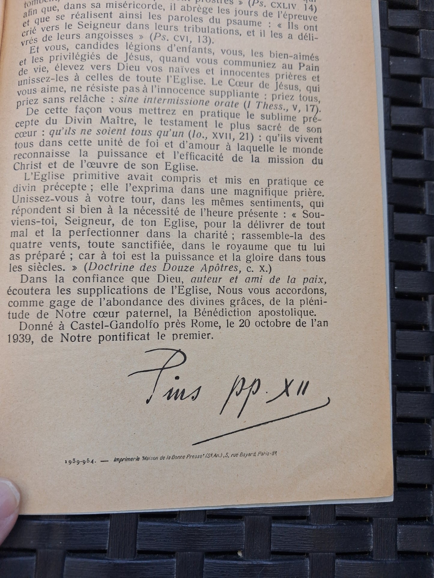Encyclique summi pontificatus pie XII Ancien livre vintage pape catholique