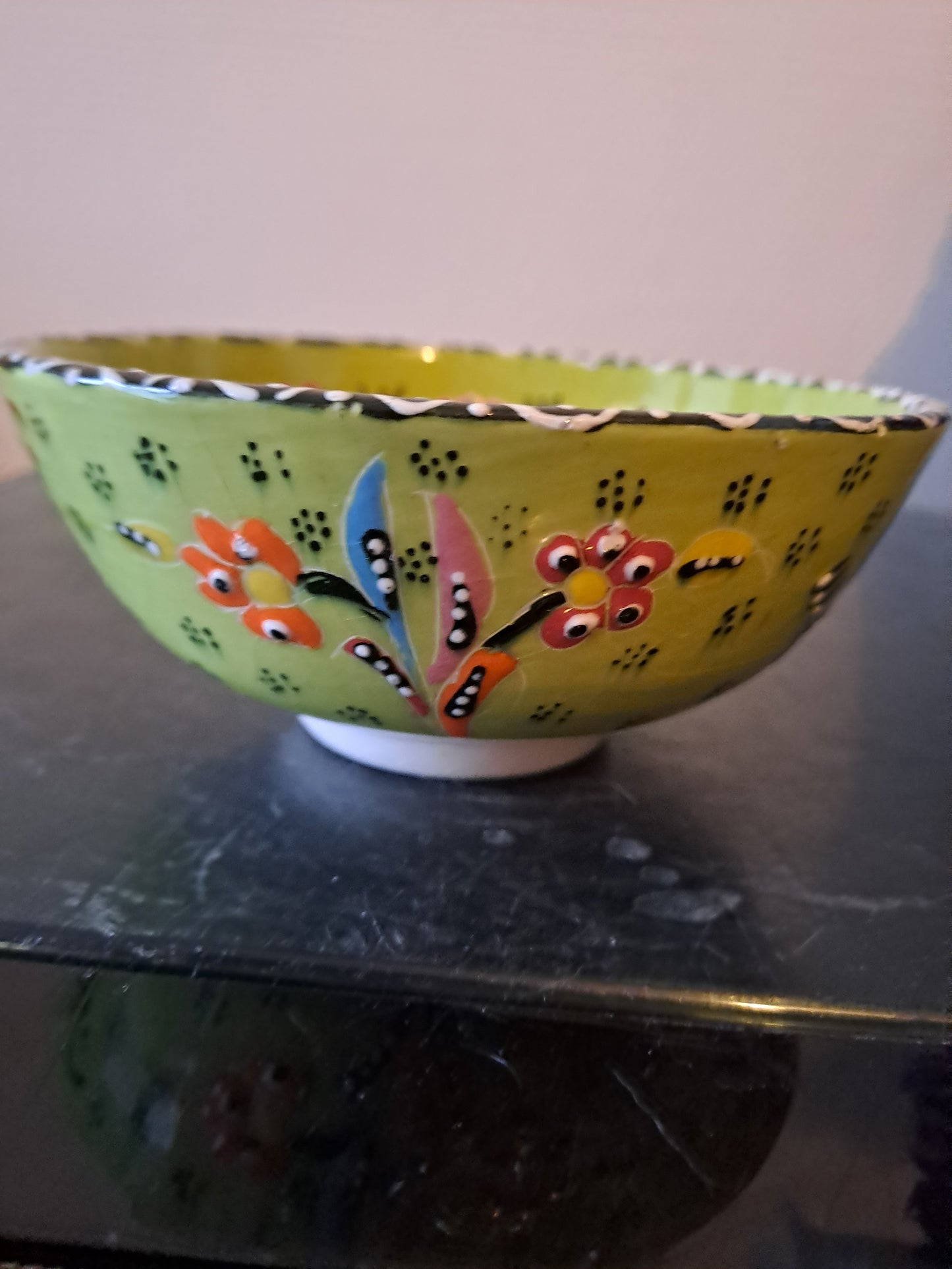 Bol À Riz. Porcelaine. Peint à la main. Ancien decoration vintage asie asiatique.