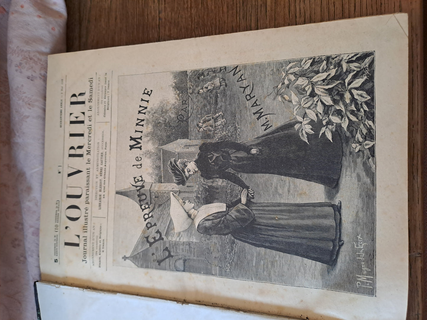 Revues "l'ouvrier " mai 1900 à 1901. Ancien livre vintage.