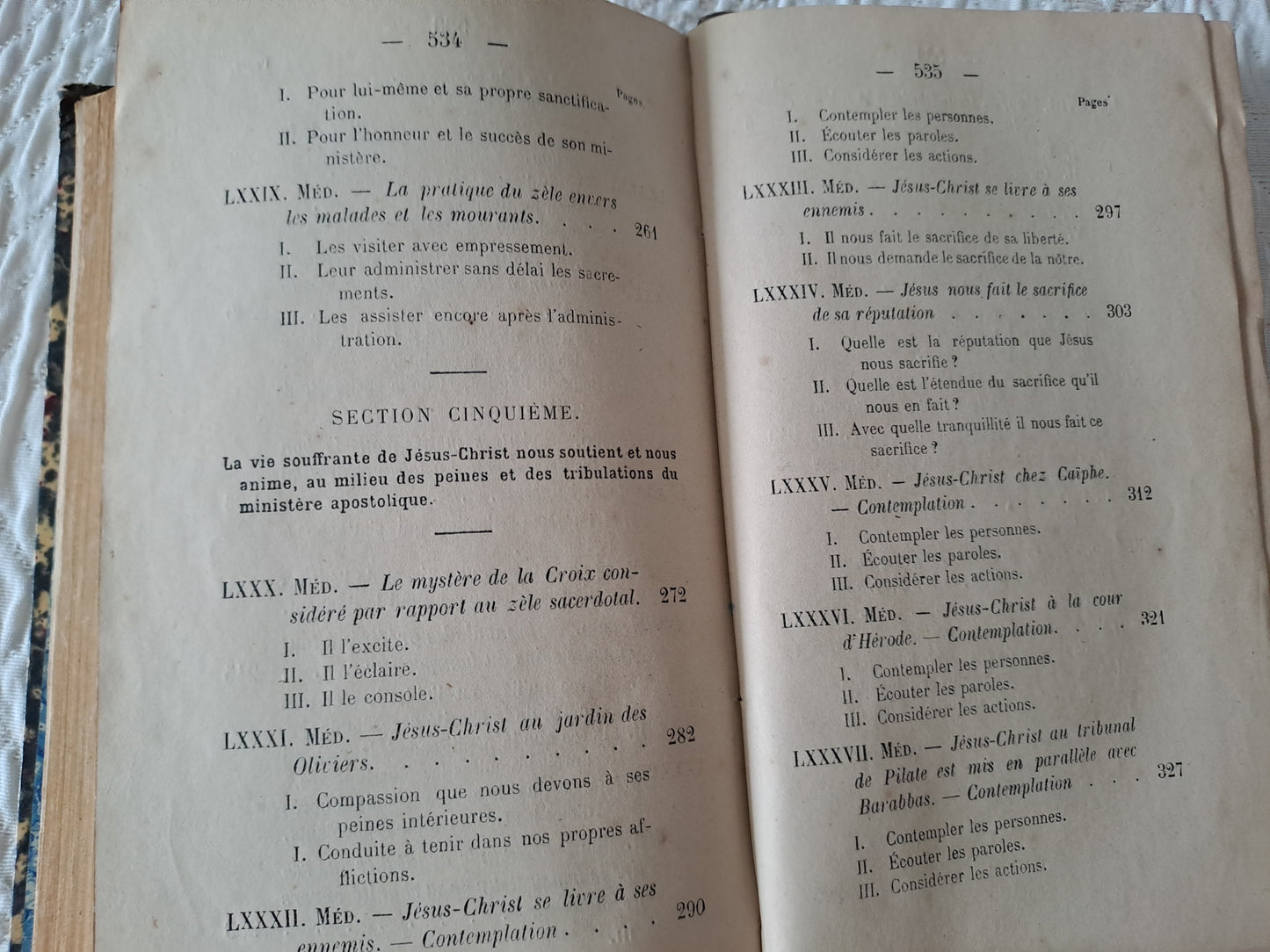 Nouveau cours de médiations sacerdotales. Par Chaignon. T3.  1871. Ancien livre vintage catholique.