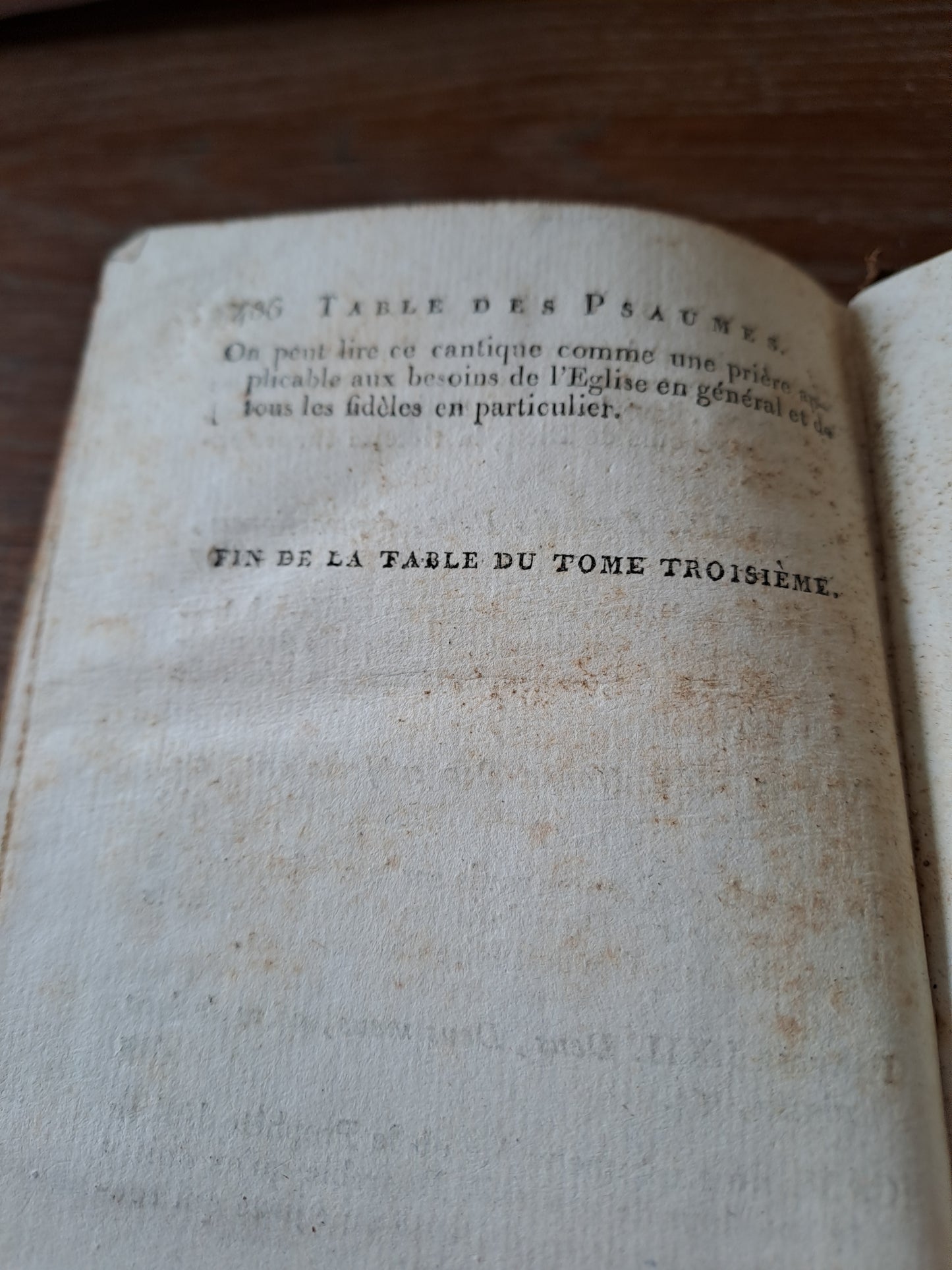 Les psaumes traduits par Berthier. T3. 1807. Ancien livre vintage catholique.