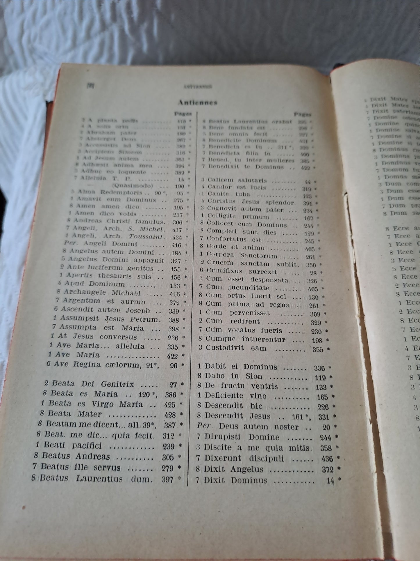 Vespéral Dominical en Notation Gregorienne Et Clef De Sol. 1926.