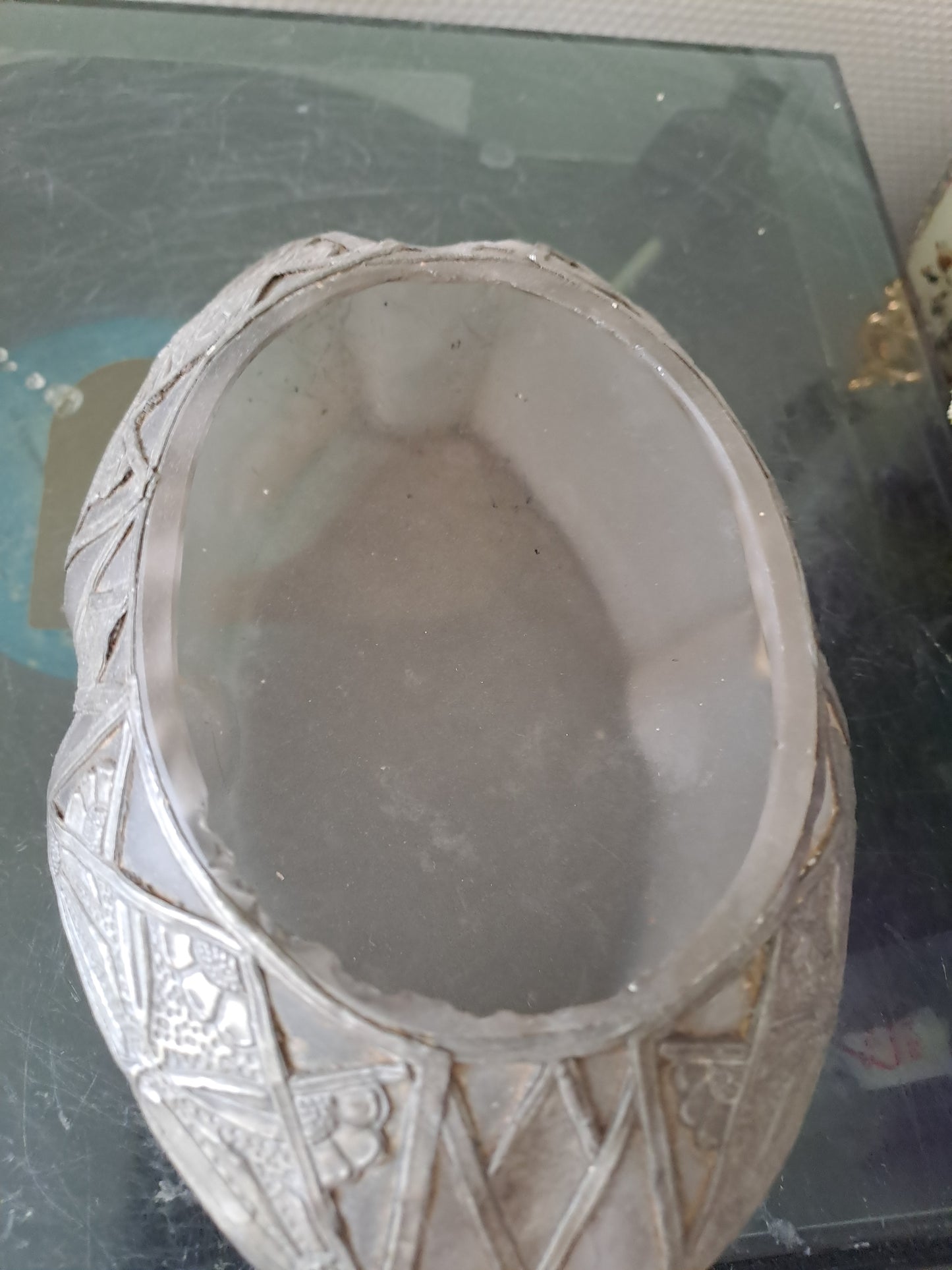 Vase signé R. Ragu. Art Déco.