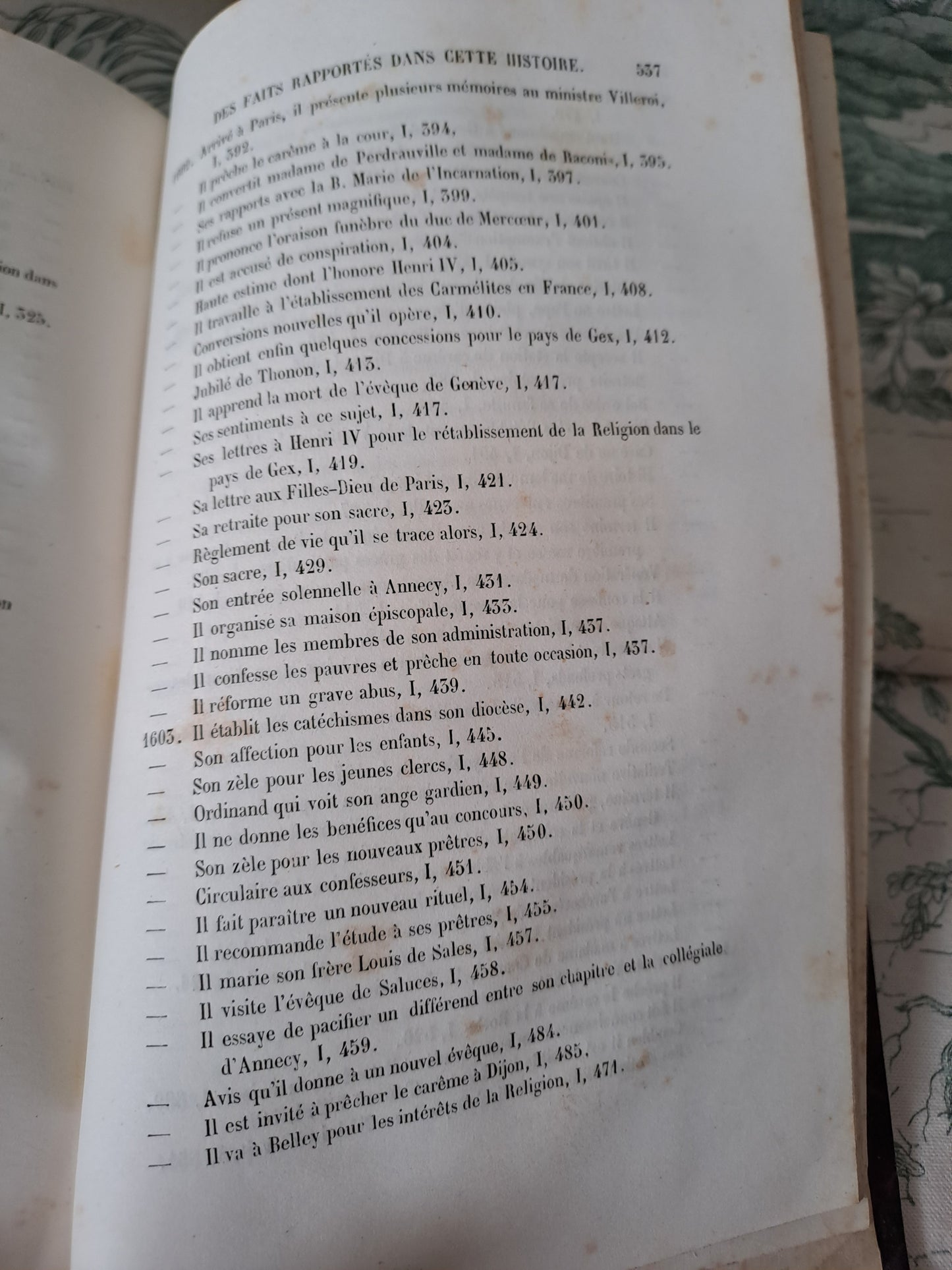 Vies de Saint François de Sales. T2. Paris le curé de Saint Sulpice. 1856. Ancien livre vintage catholique.