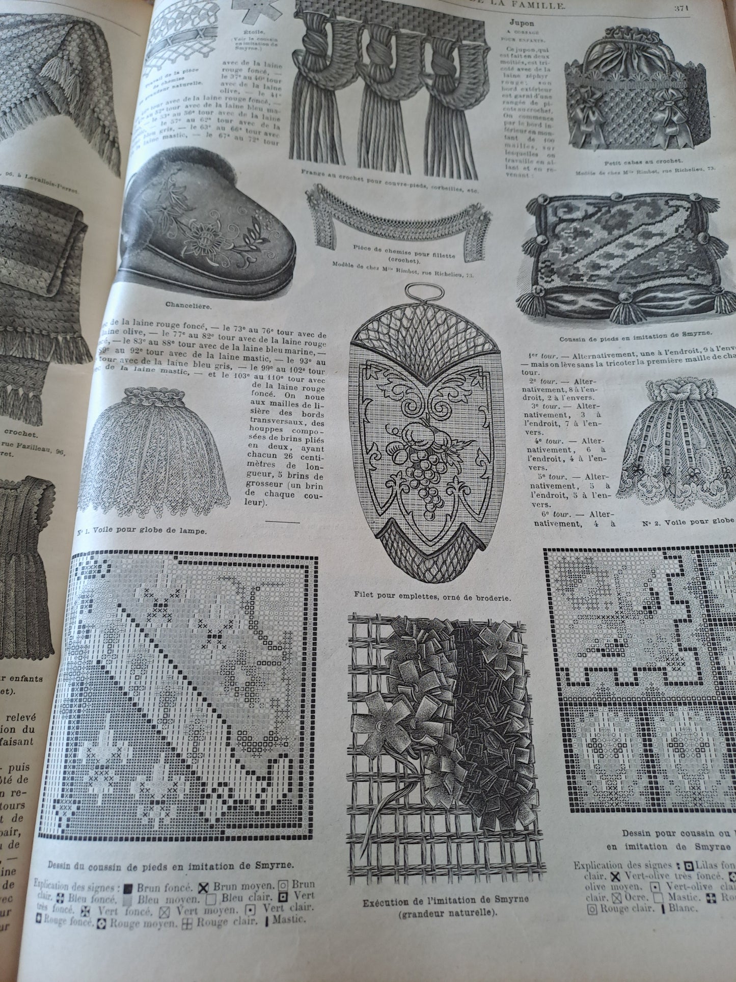 Revues " La mode illustré " journal de la famille. Pour l'année 1890. 31eme année. Ancien livre vintage.