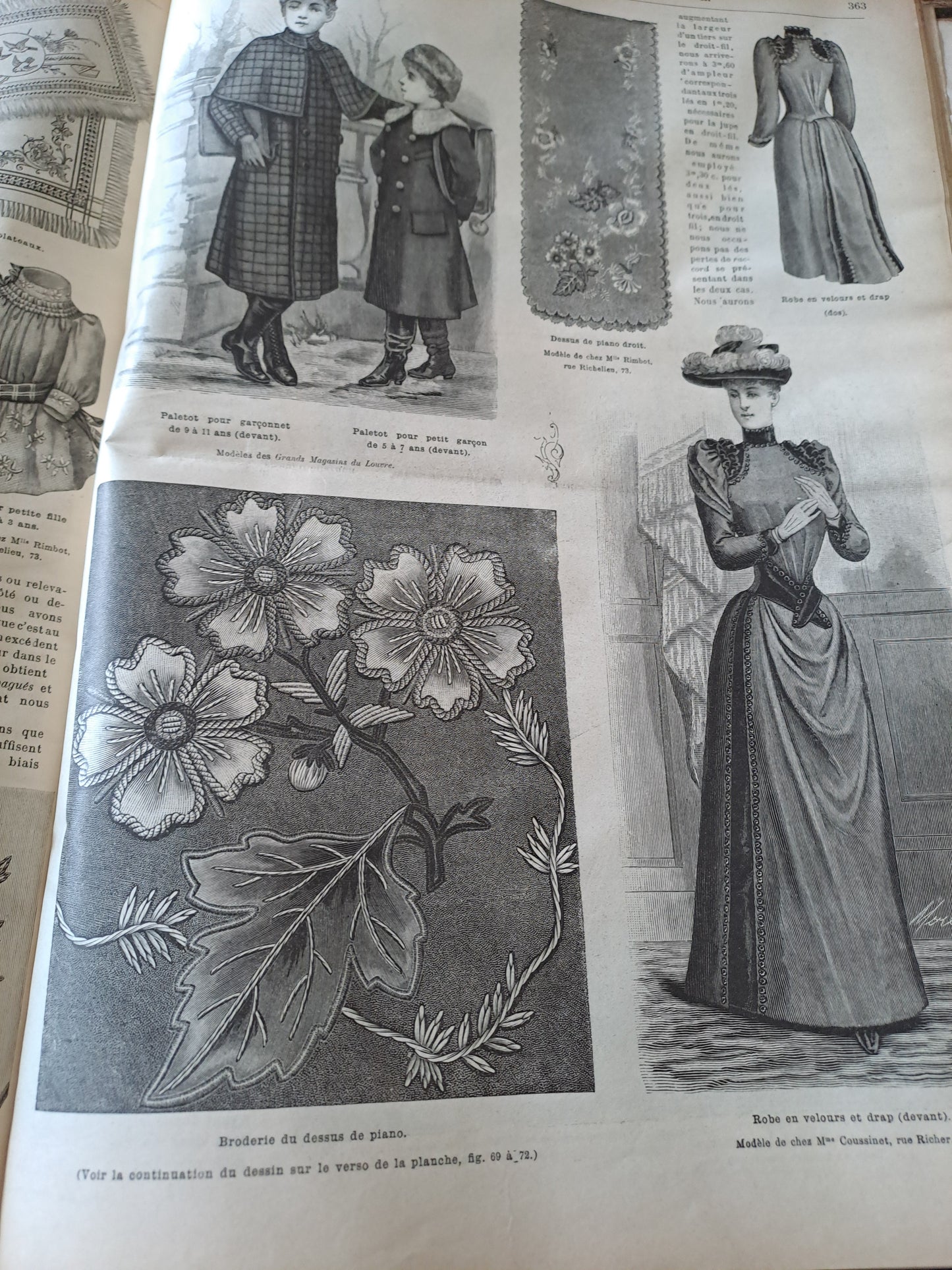 Revues " La mode illustré " journal de la famille. Pour l'année 1890. 31eme année. Ancien livre vintage.
