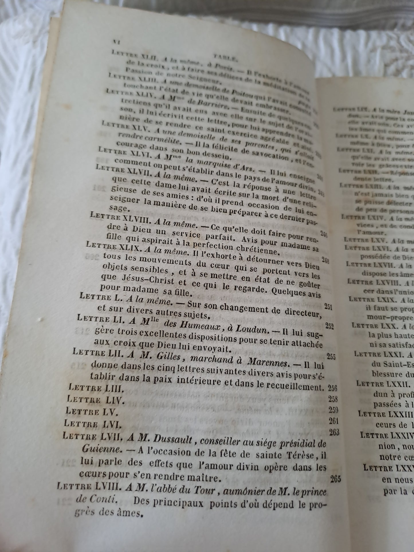 Livre. Lettres spirituelles par le Révérend Père J.  J.  Surin. 1846.