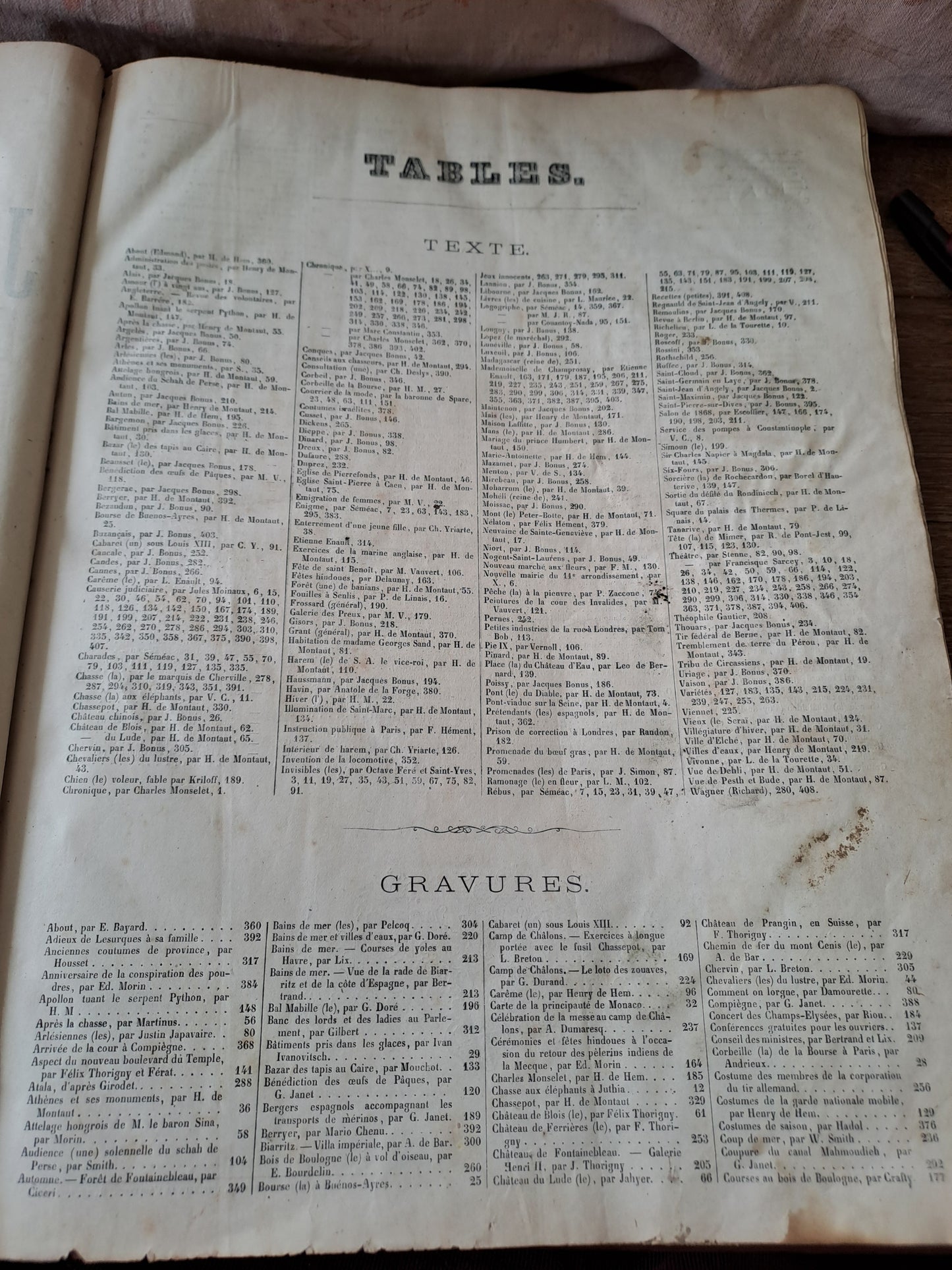 Revues " Le Journal illustré ". Année 1868. 5 eme année. Ancien livre vintage.