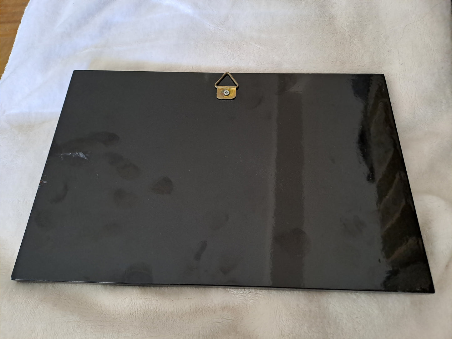 Panneau De Laque Marquetés Instration De Nacre. Balade nocturne. Ancien décoration vintage asiatique Asie.