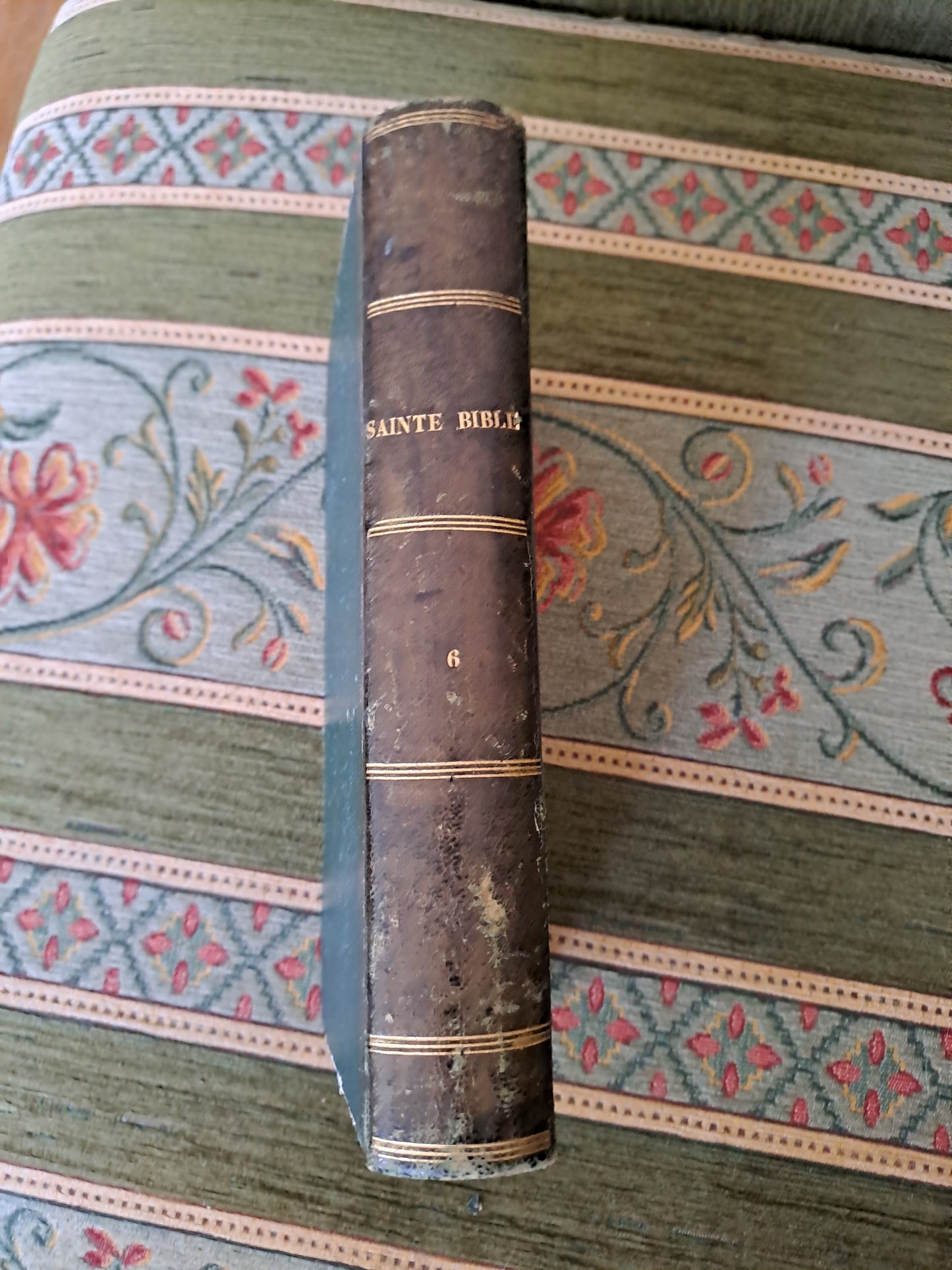 Bible par Révérend Père De Carrière commentaire de Menochius. 1854.