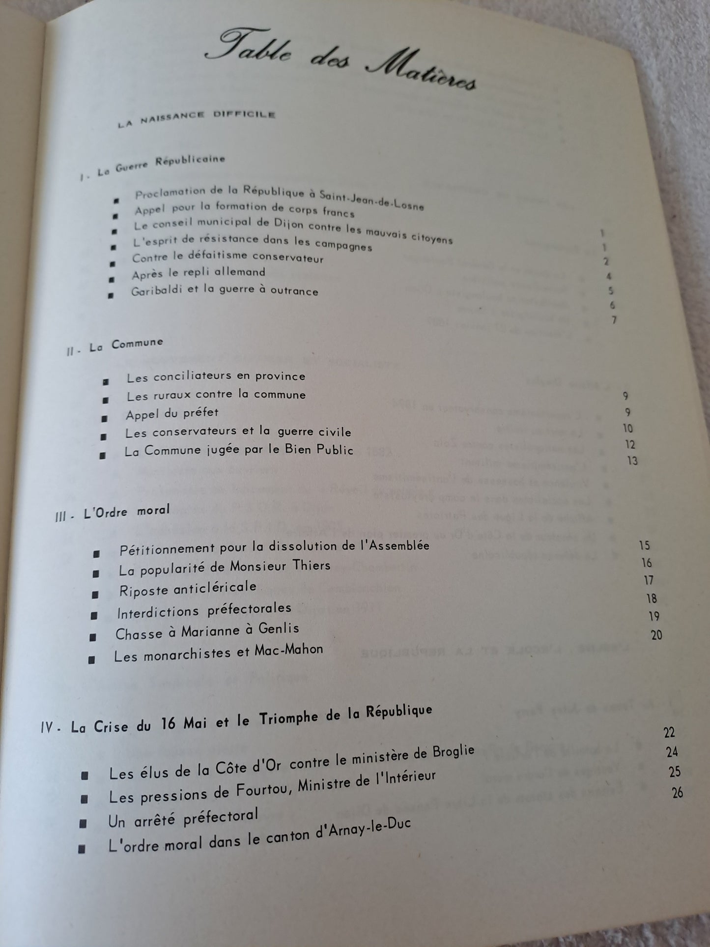 Livre. La IIIe république en Côte-d'Or. 1870 - 1914.