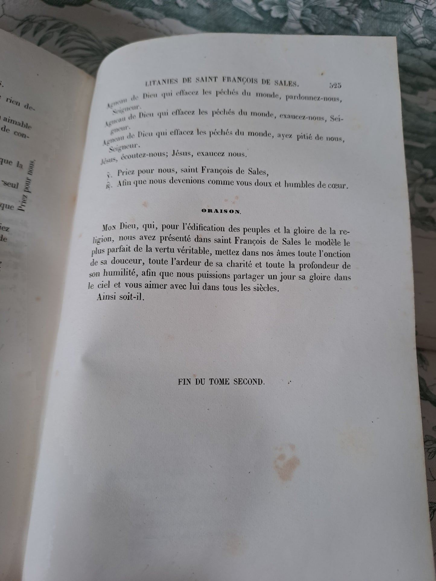 Vies de Saint François de Sales. T2. Paris le curé de Saint Sulpice. 1856. Ancien livre vintage catholique.