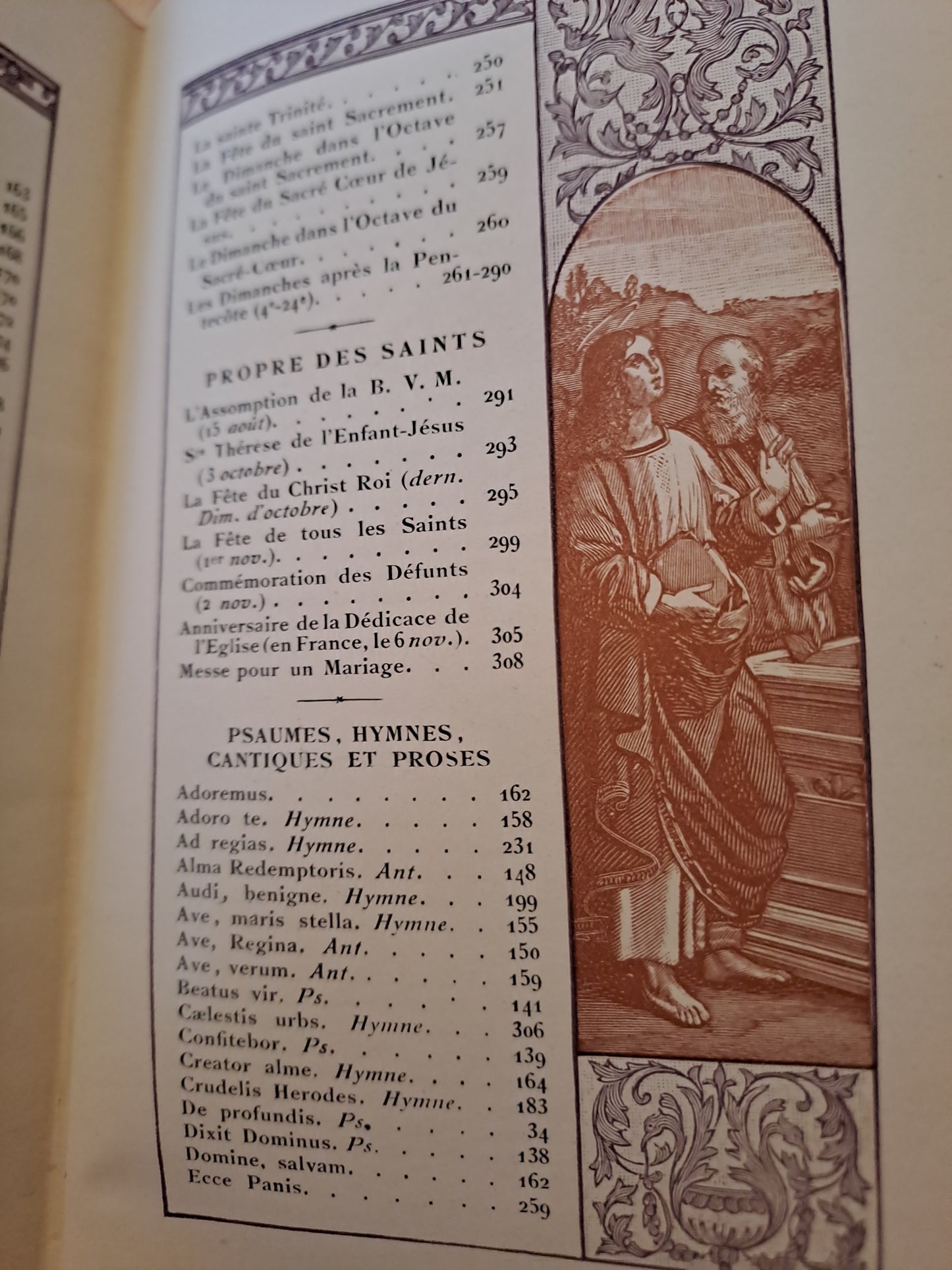 Missel romain contenant les offices de tous les dimanches et.....
