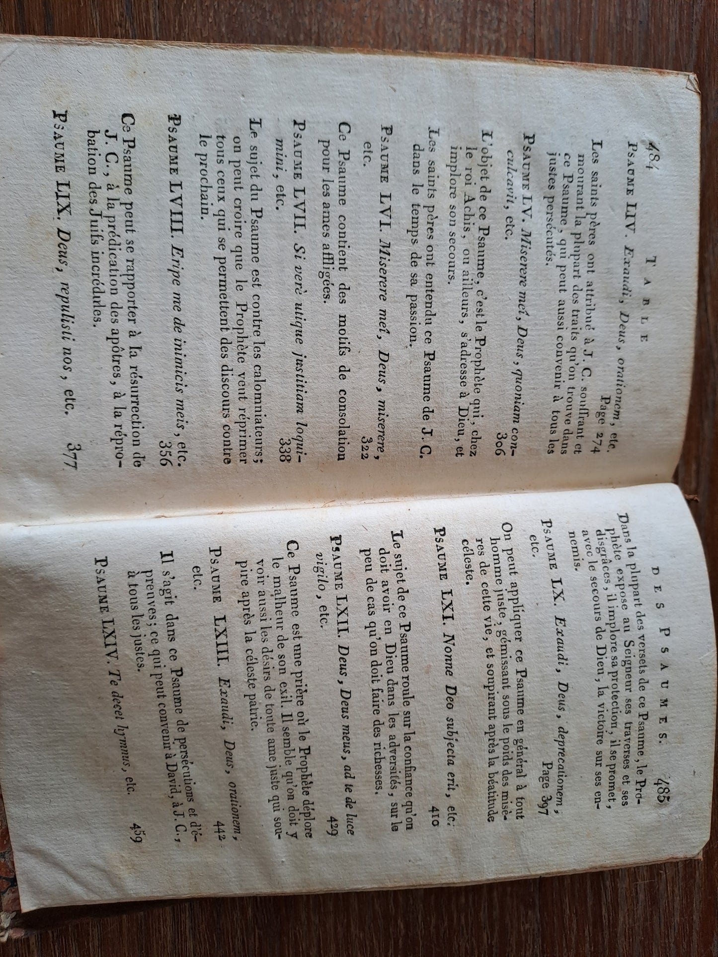 Les psaumes traduits par Berthier. T3. 1807. Ancien livre vintage catholique.