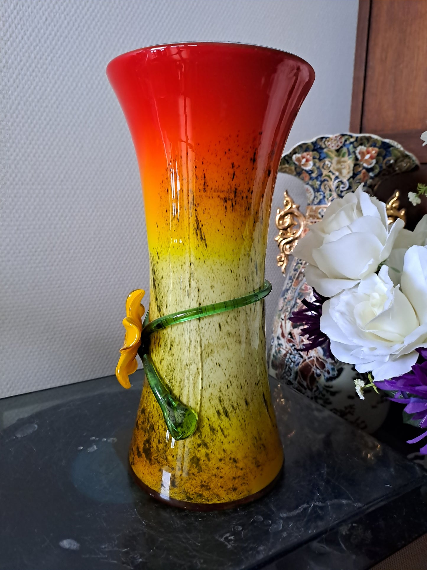 Vase En Pâte De Verre.