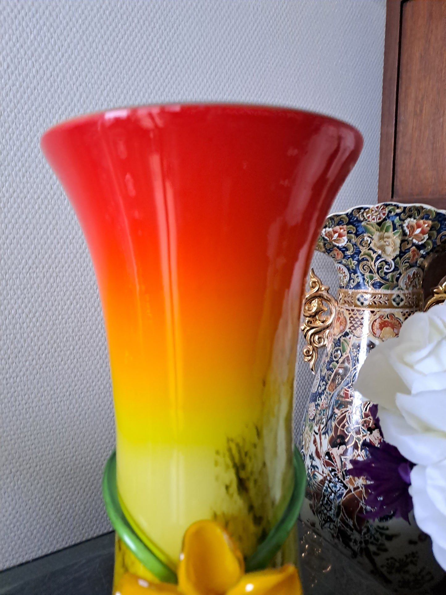 Vase En Pâte De Verre.