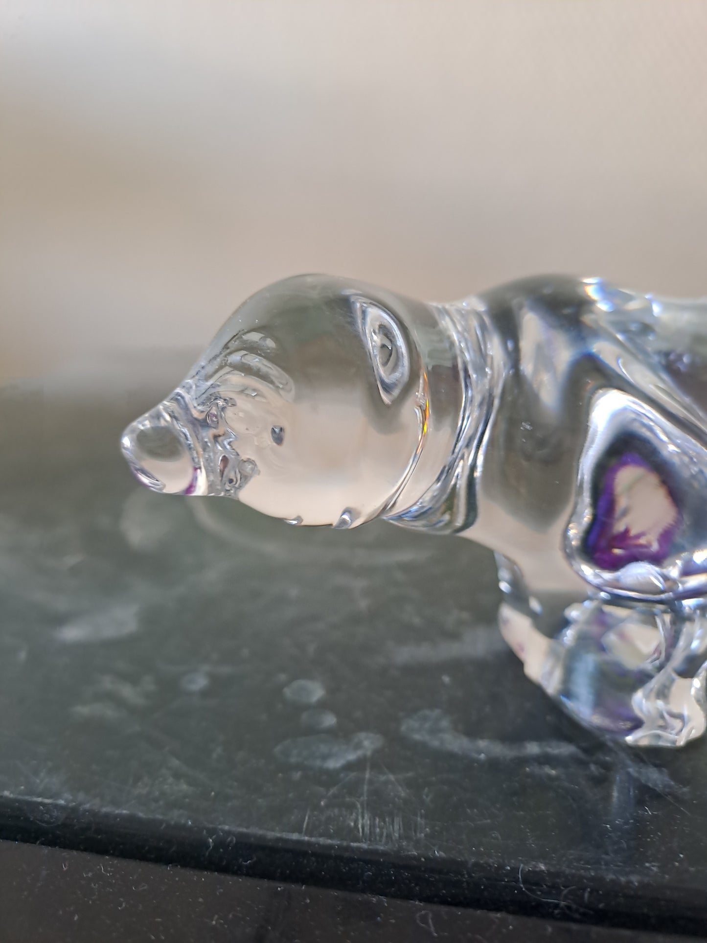 Ours en cristal Villeroy et Boch.