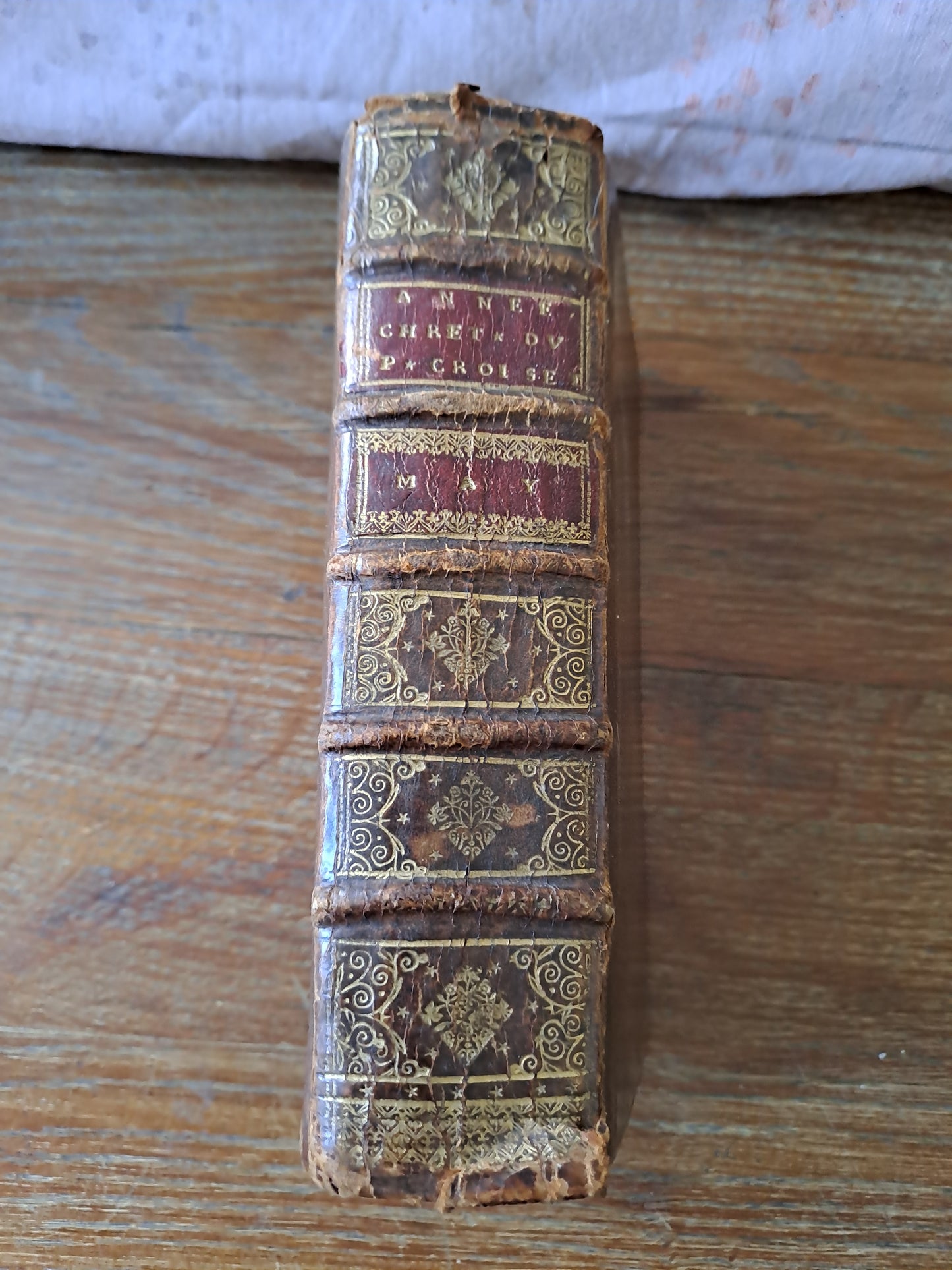 Année chretienne. Mai ( may) 1716. Exercices de piété pour tous les jours. Ancien livre vintage catholique.