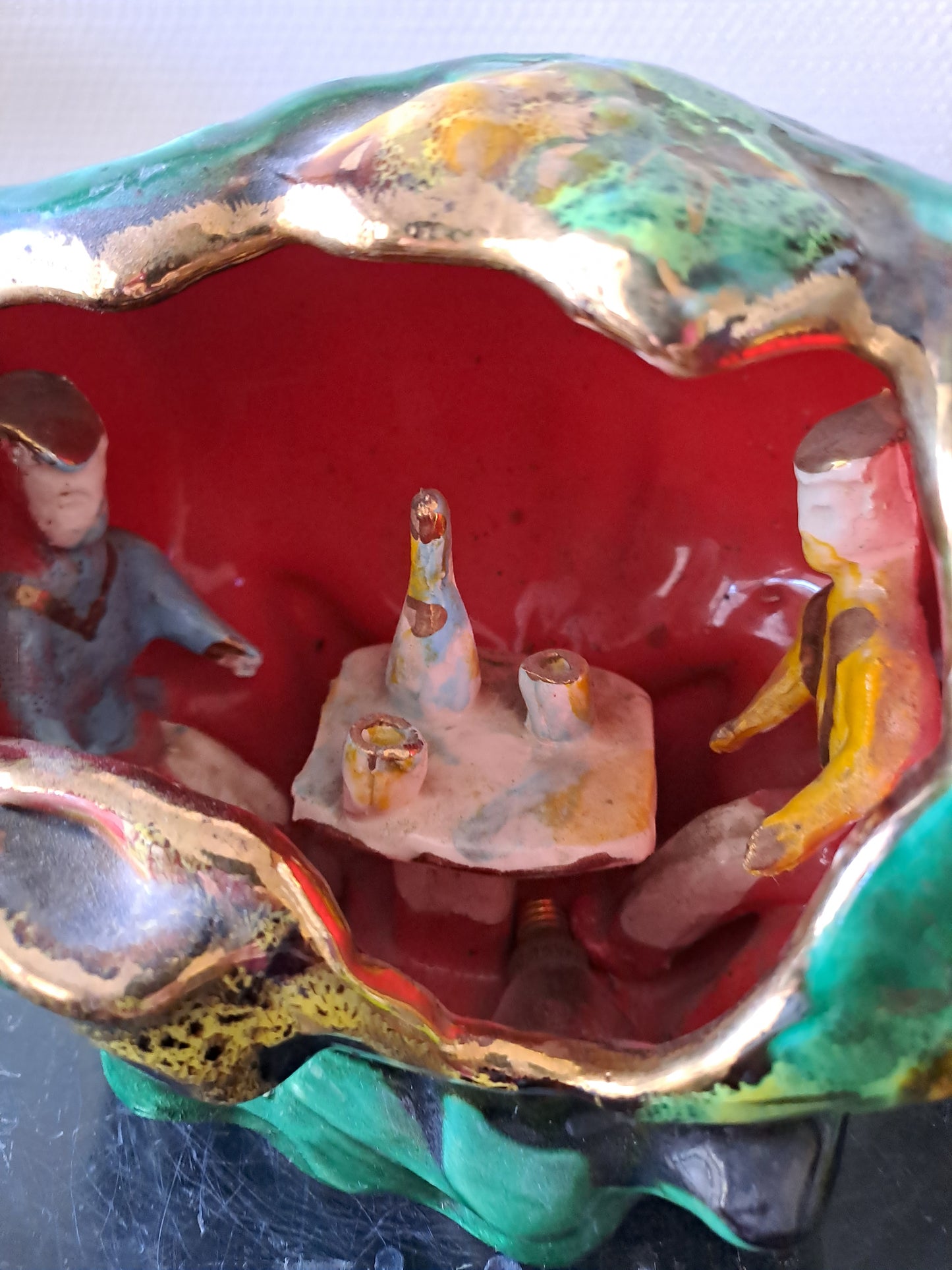 Lampe Vallauris en céramique. 1950 / 60.