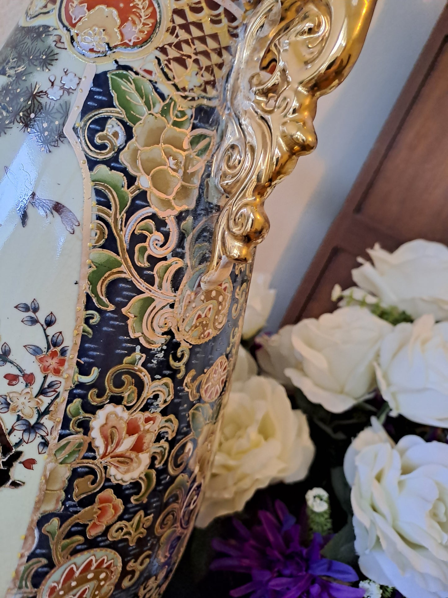 Grand Vase. Satsuma ( dans le goût).