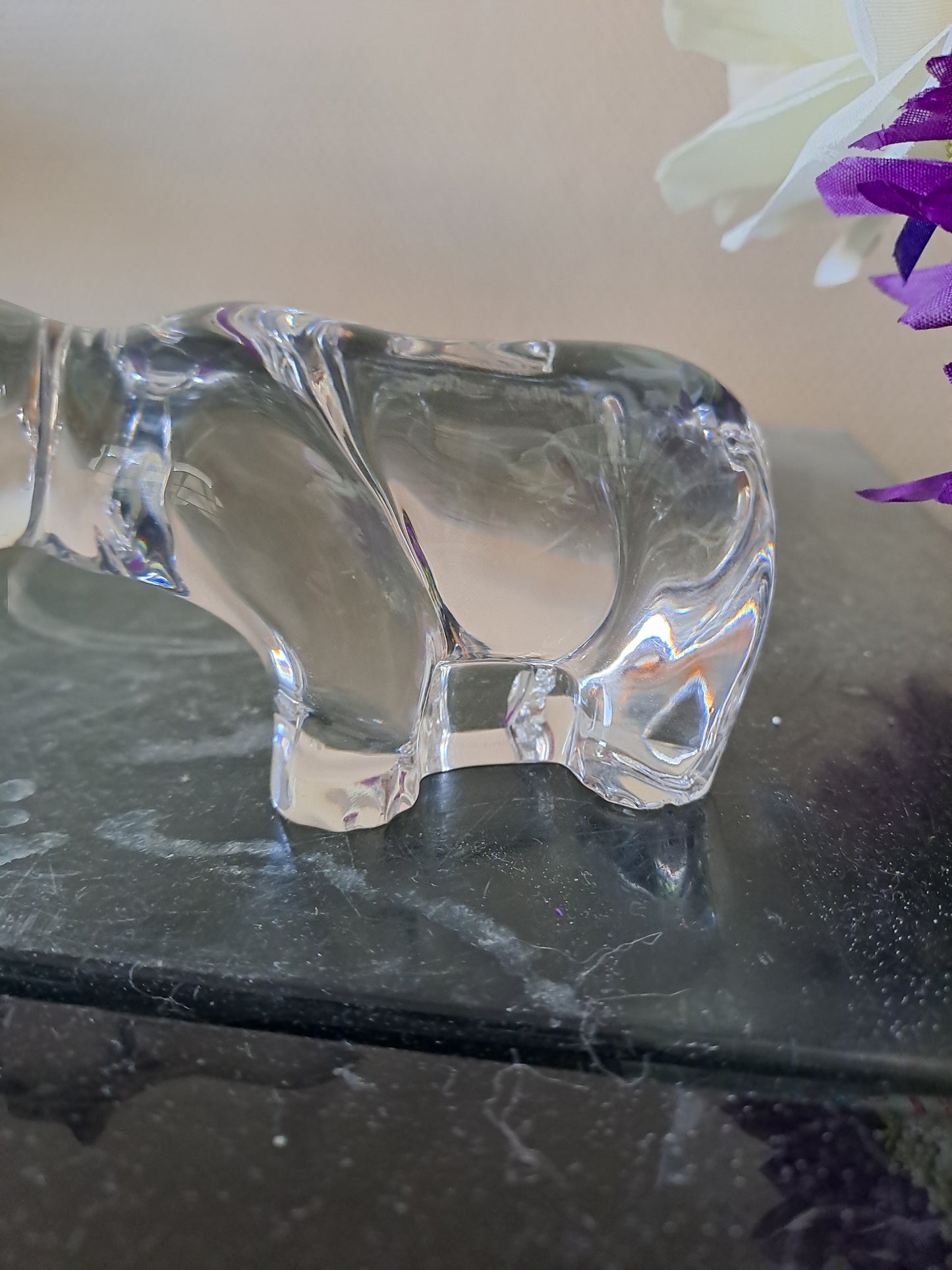 Ours en cristal Villeroy et Boch.