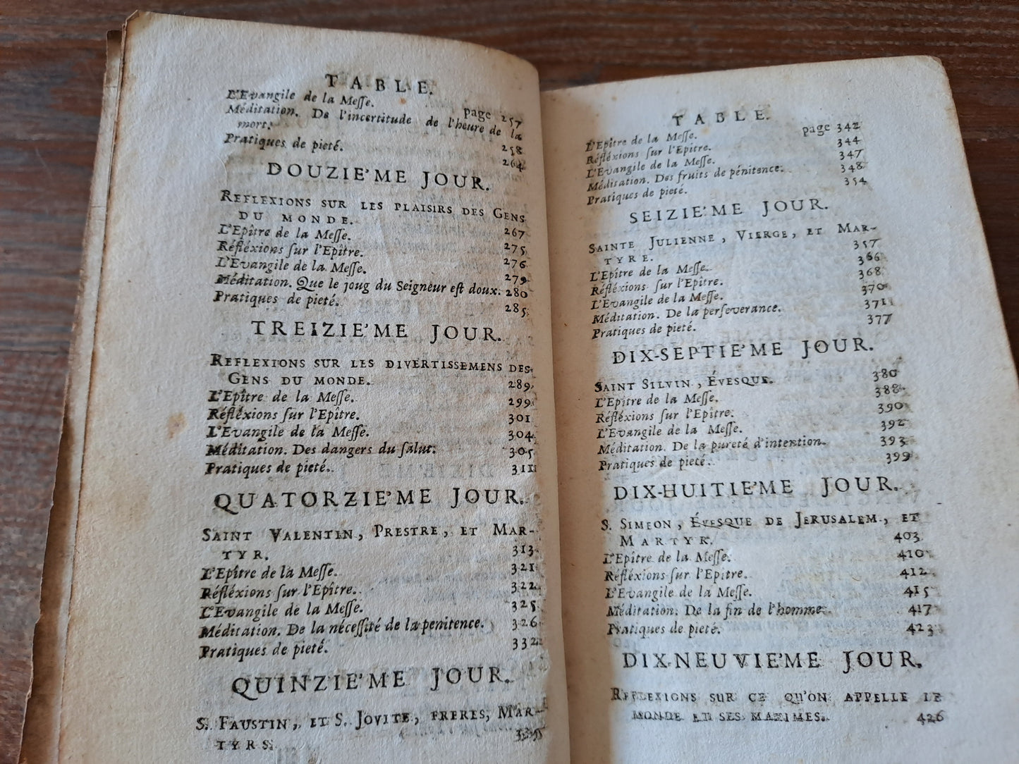 Année chretienne. Février. Exercices de piété pour tous les jours. 1713.