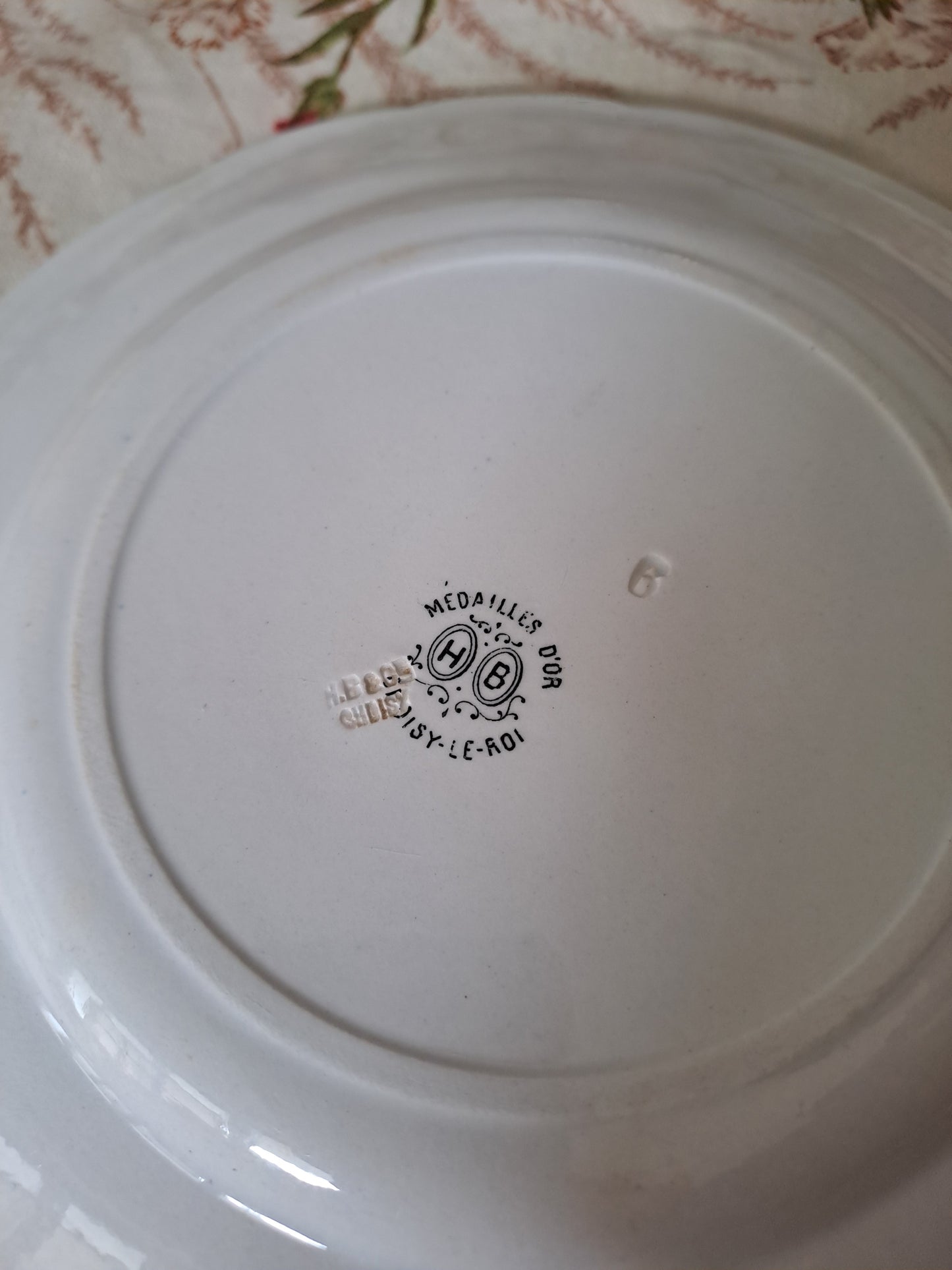 Assiette décorative Parlante. Les petits bonheurs de la vie. N°9. Faïence. Choisy Le Roi.