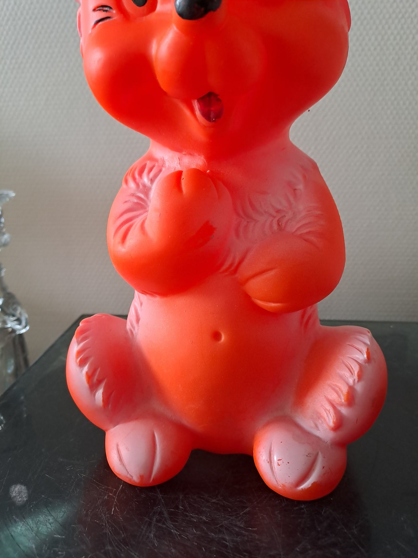 Ours. Teddy bear. Pouet-Pouet. Ancien decoration vintage.