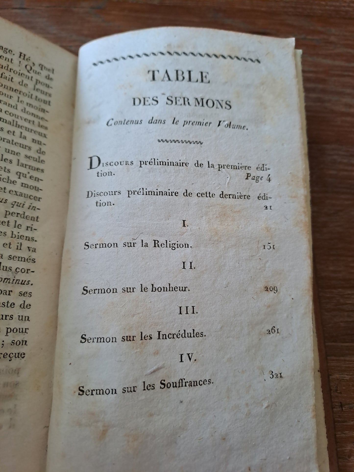 Sermons de l'abbé de Cambaceres, prédicateur du Roi. T1. 1823. Ancien livre vintage catholique.
