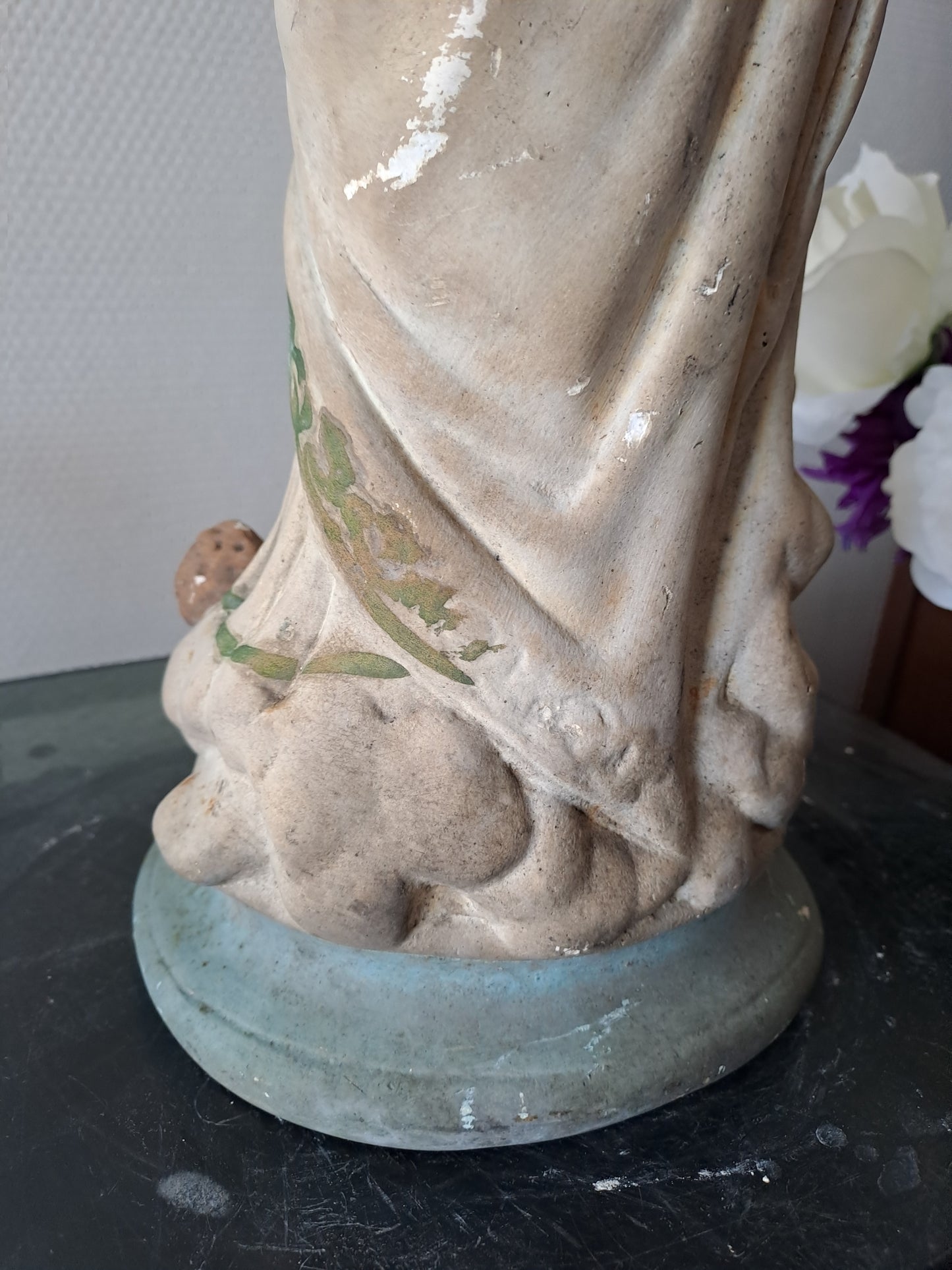 Statue representant Notre-Dame des Victoires. 45 cm. N°3. Ancien Vintage