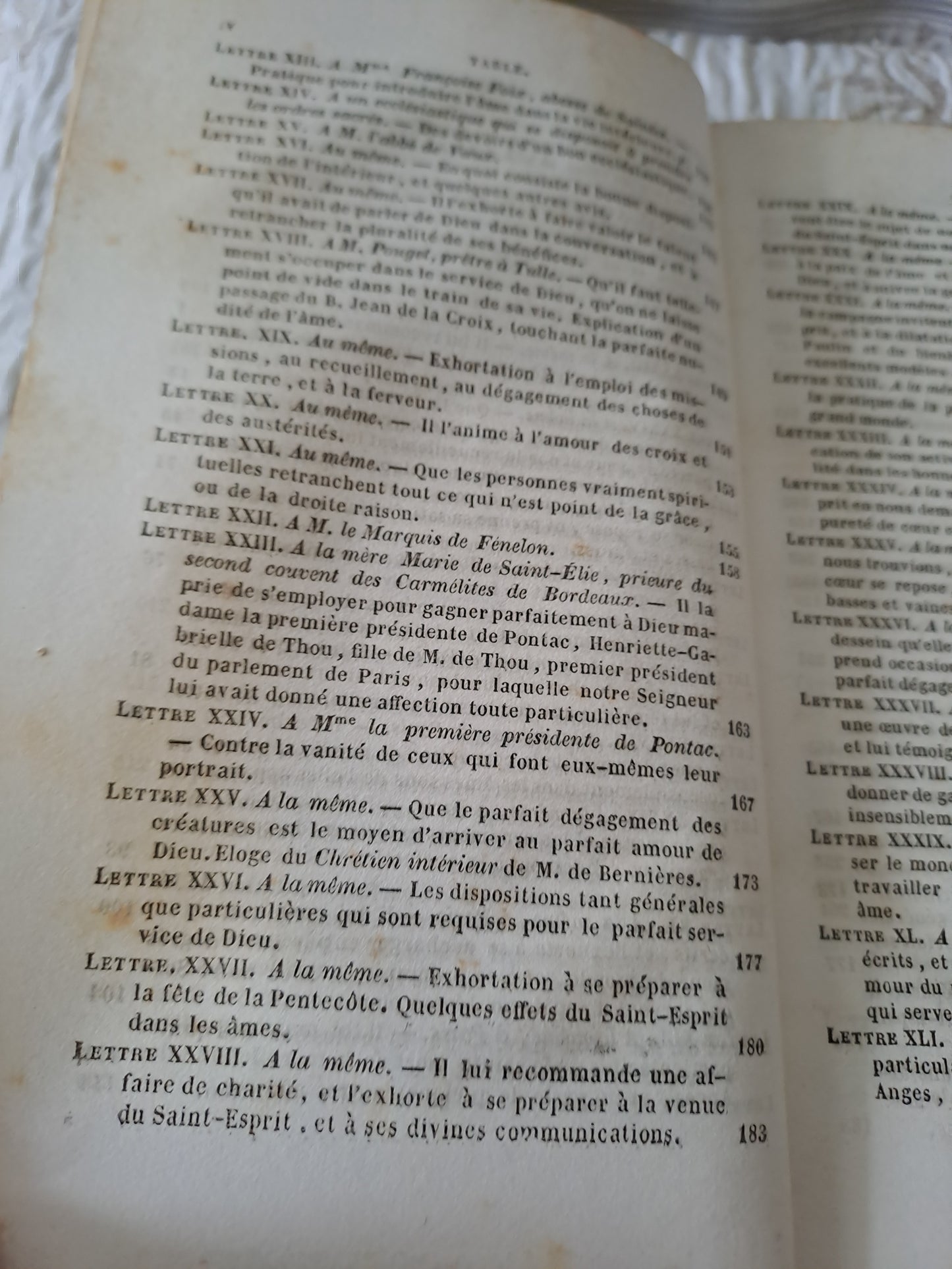 Livre. Lettres spirituelles par le Révérend Père J.  J.  Surin. 1846.