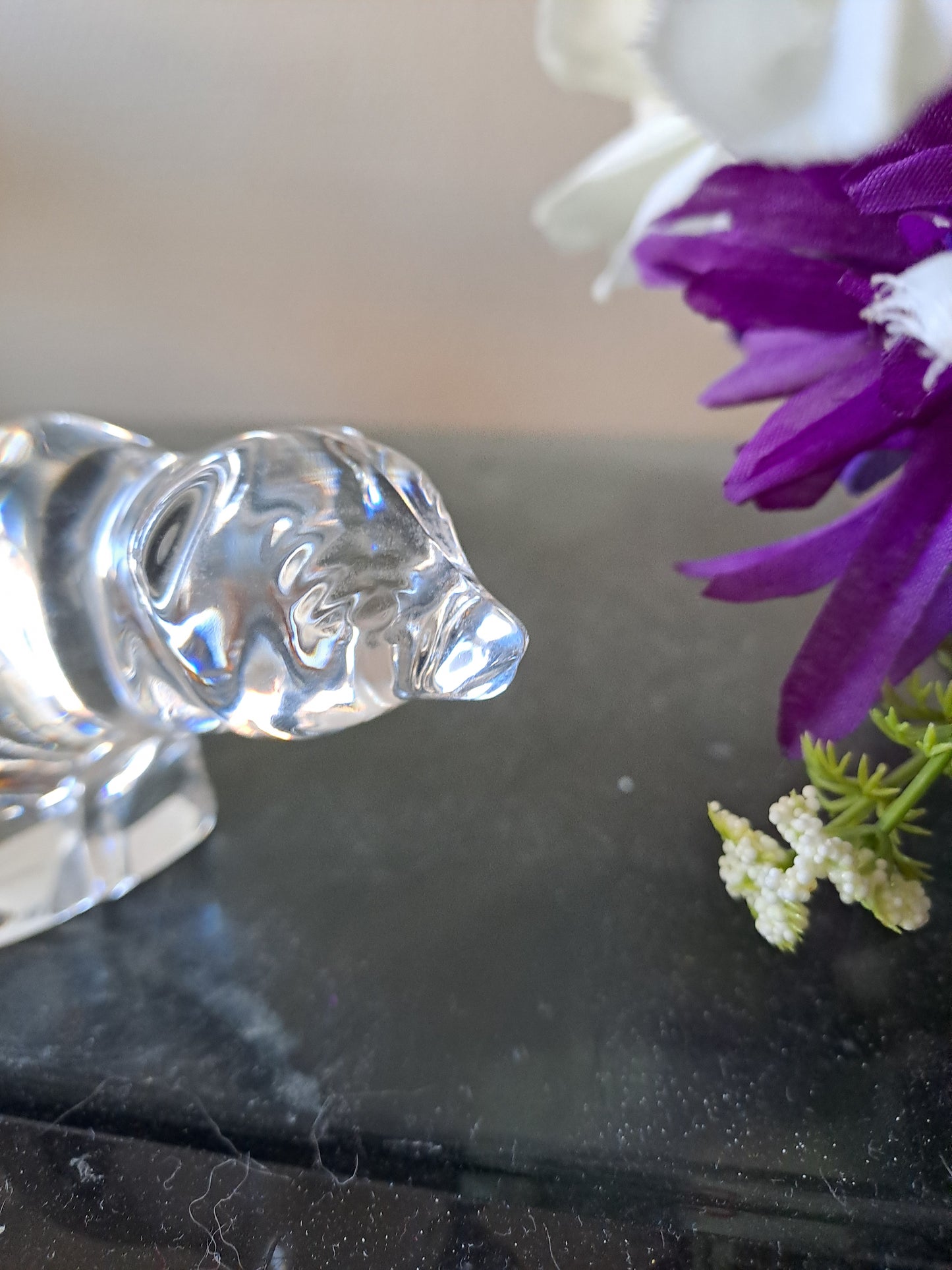 Ours en cristal Villeroy et Boch.